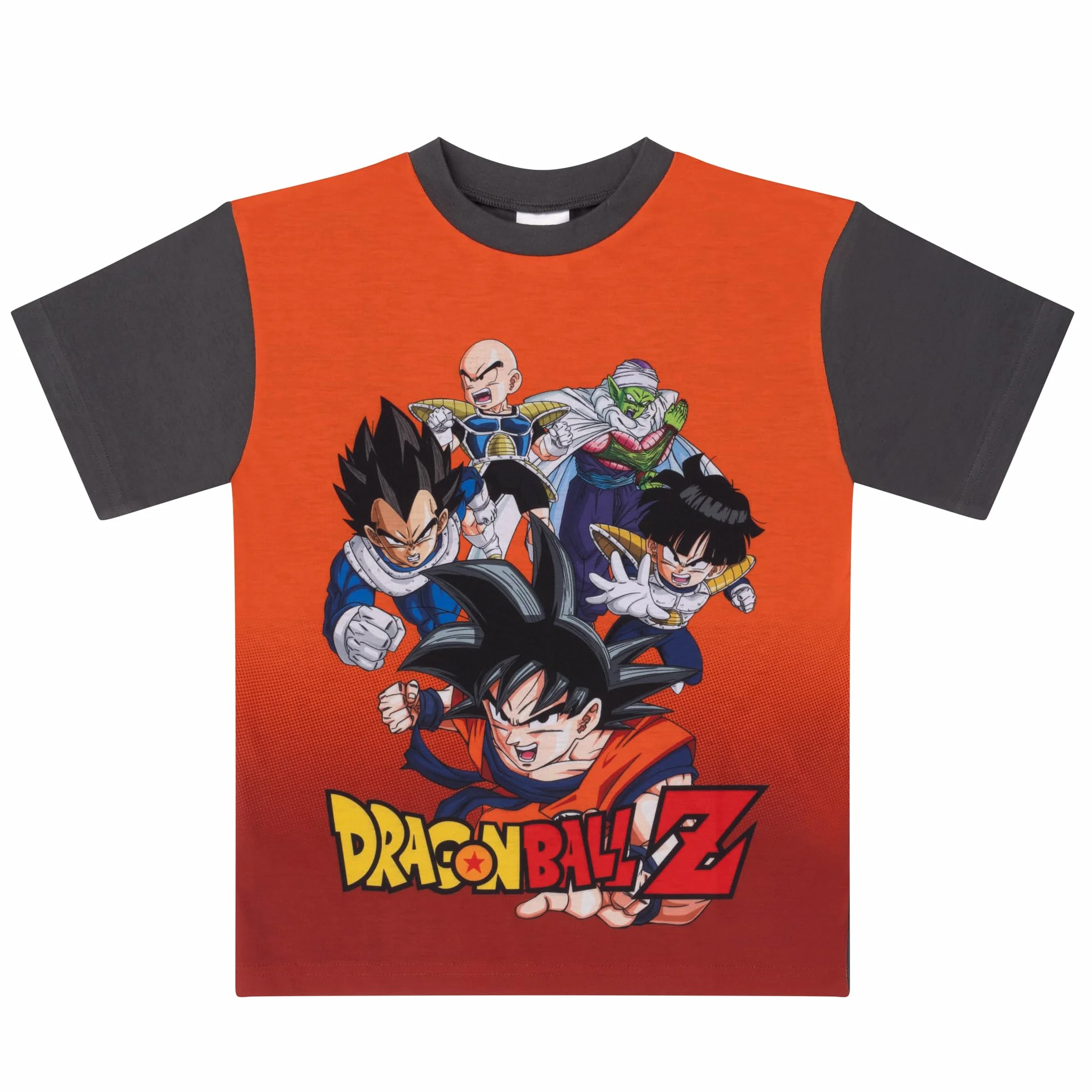 Pijama de Manga Corta Dragon Ball Z Oficial Naranja