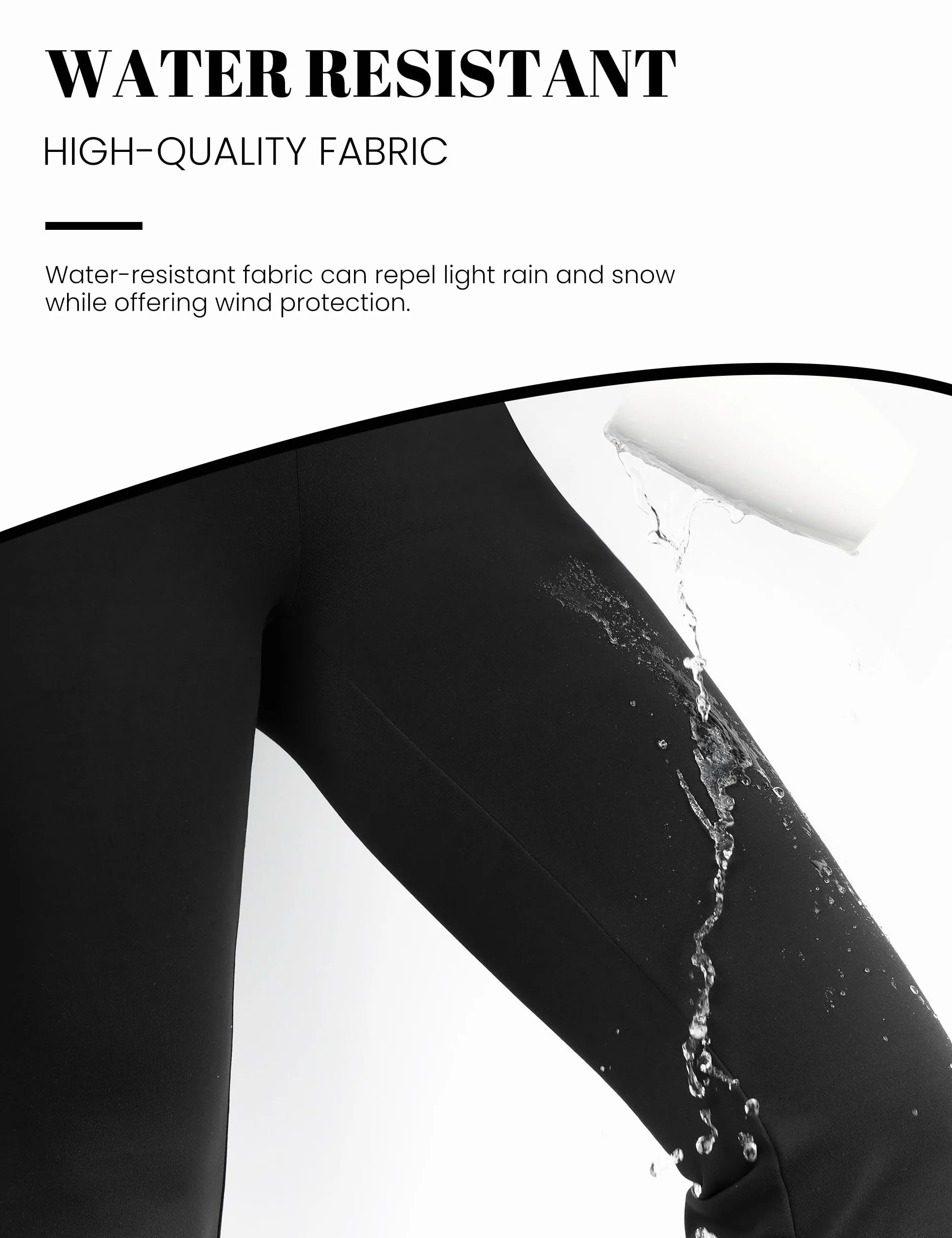 Desol Pantalones de yoga térmicos para mujer con forro polar, con 4 bolsillos, pantalones deportivos de invierno para mujer, largos, cintura alta, elásticos, cálidos