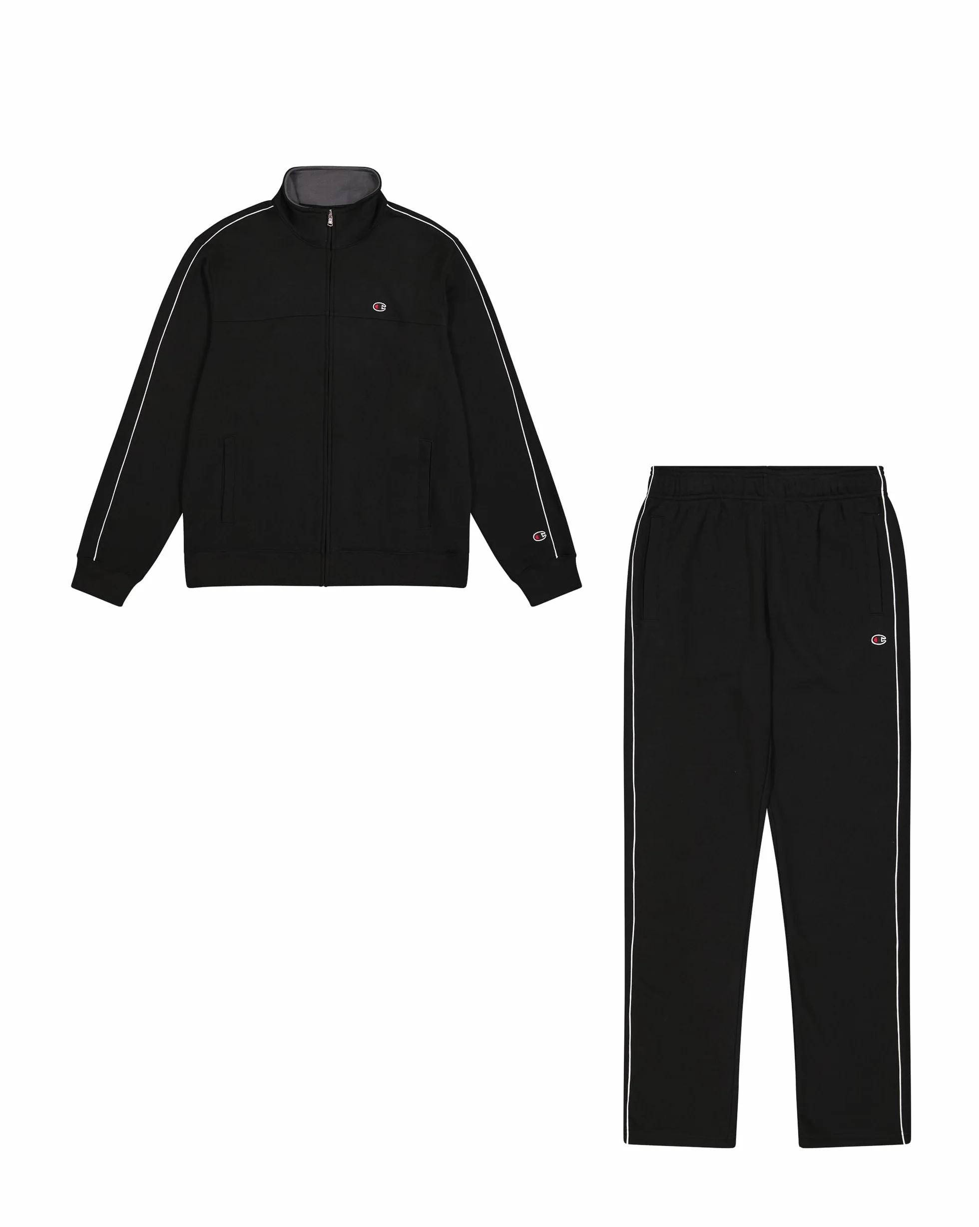 Champion Legacy - Sudadera con cremallera completa y logotipo para hombre, color negro (KK001), talla XL, Negro (Kk001), XL
