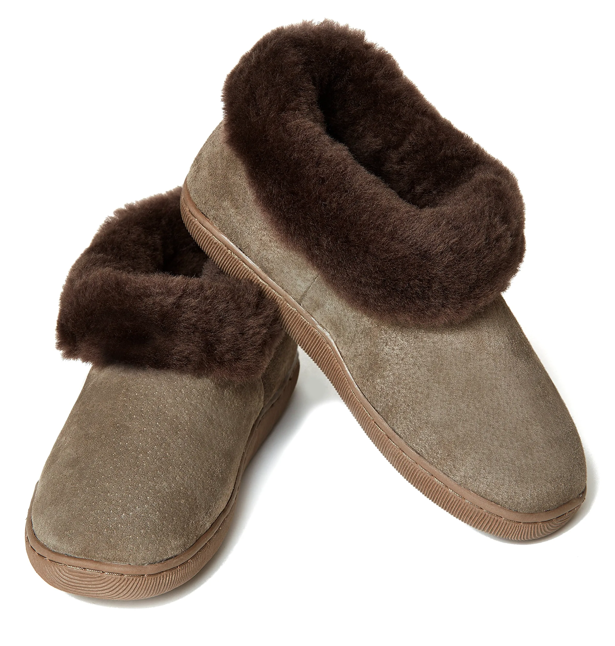 Reissner Lammfelle Zapatillas de casa de Piel de Oveja Creta