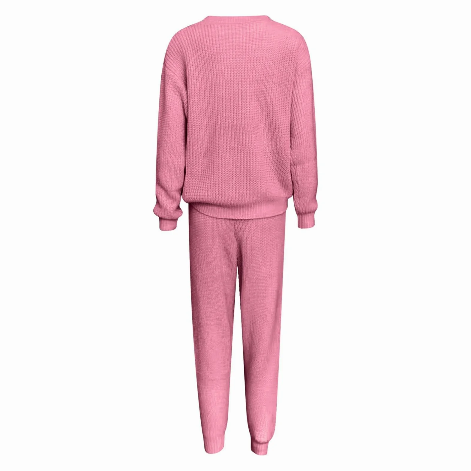 Pantalones de Punto Casuales, Pantalones Deportivos Suaves y elásticos, y Top, Ropa cómoda para Relajarse a Diario.