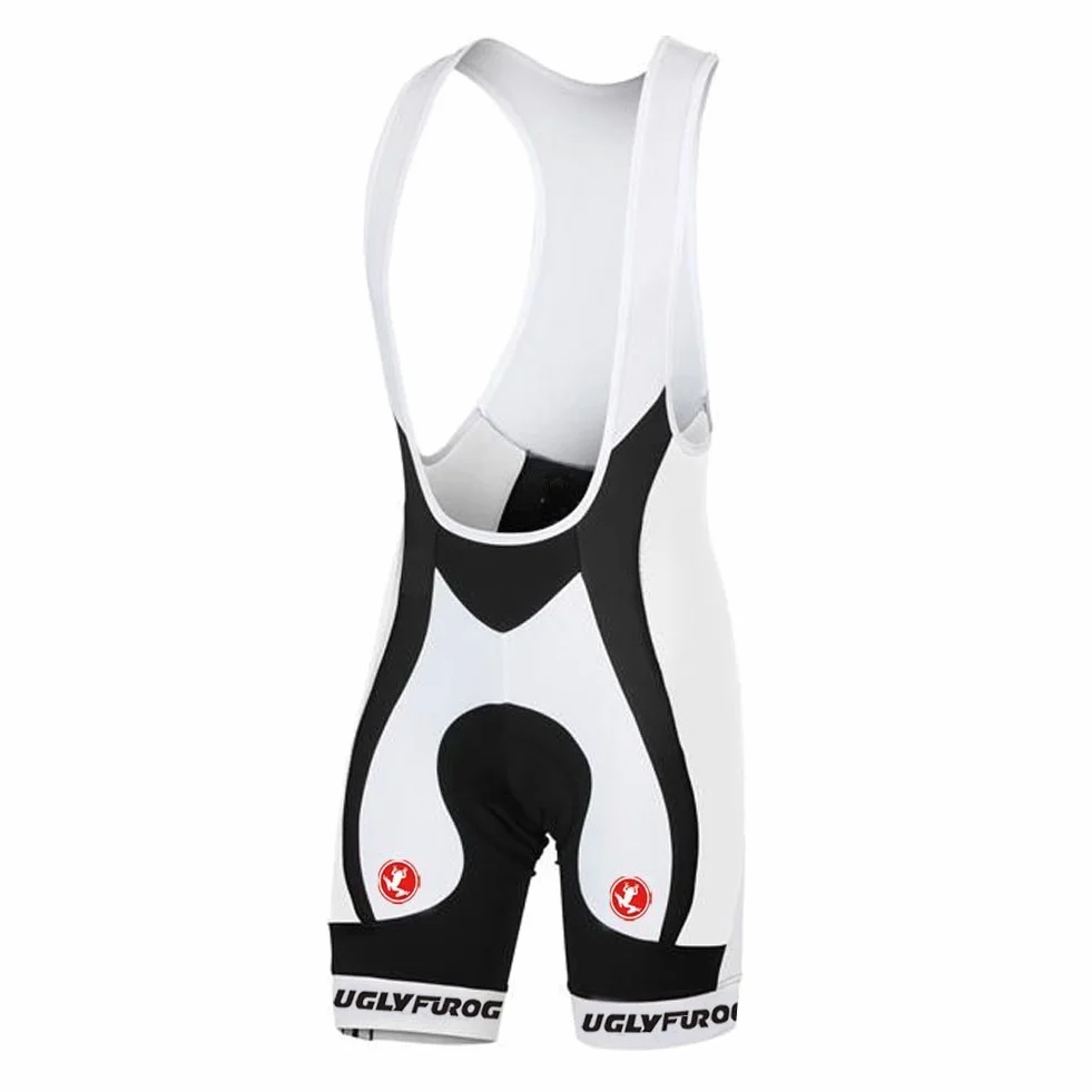 UGLY FROG Culote Corto con Tirantes para Hombre Ciclismo Acolchado Pantalón Gel Culotte para MTB Ciclistas Transpirable Secado Rápido Verano Triatlón Ropa DKMX01