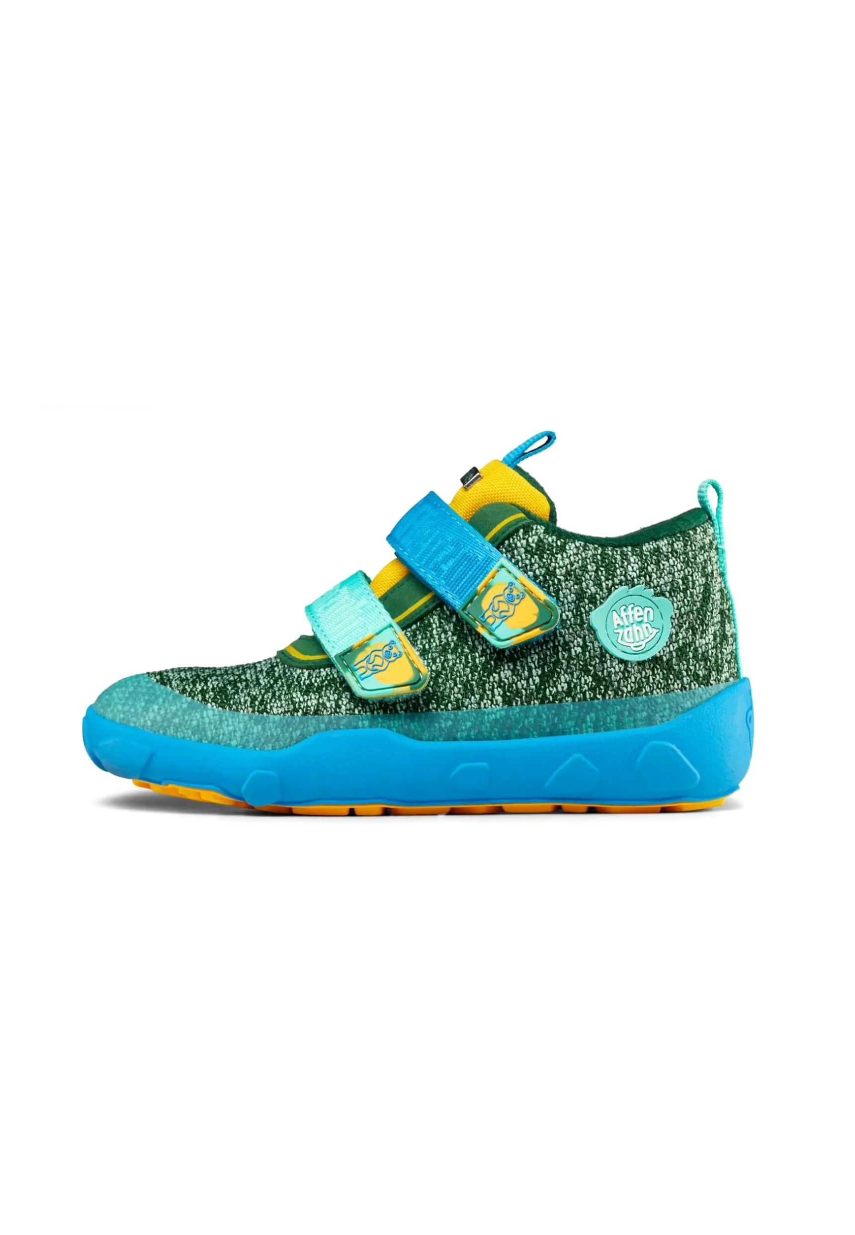 Affenzahn Zapato Barefoot Tejido Happy con Cierre Adhesivo, Vegano, Antideslizante, Flexible, Reflectante, Especialmente Ligero en Tallas 21-32