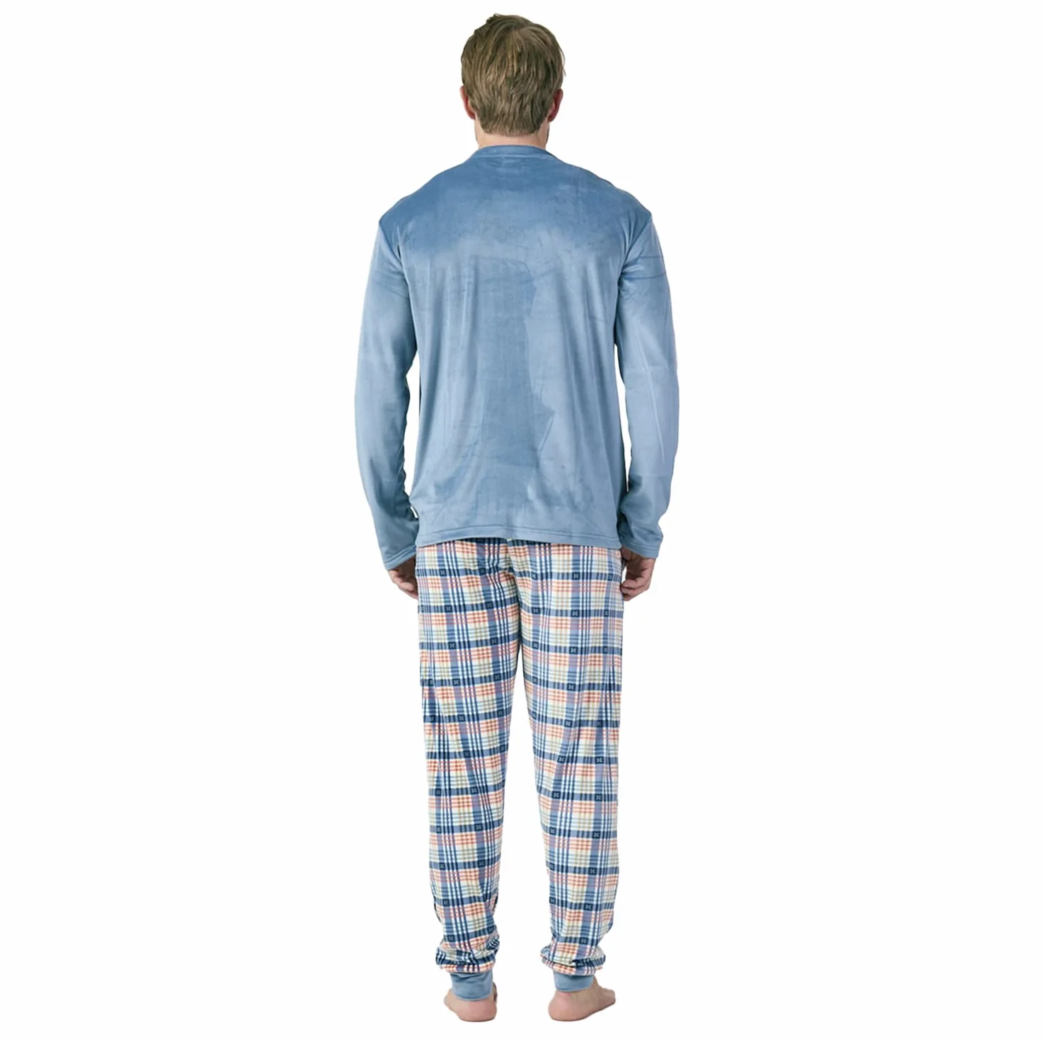 Munich Pijama Terciopelo Manga Larga MU3 para Hombre