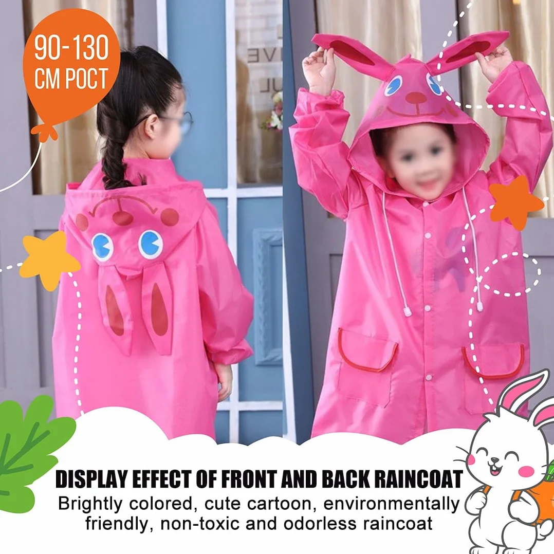 Niños Niñas Poncho Ligero Transparente Reutilizable con Capucha, Ligero Poncho Lluvia, Reutilizable Poncho Impermeable Niña, Patito Amarillo Capa, para Escuela, Aire Libre, Camping