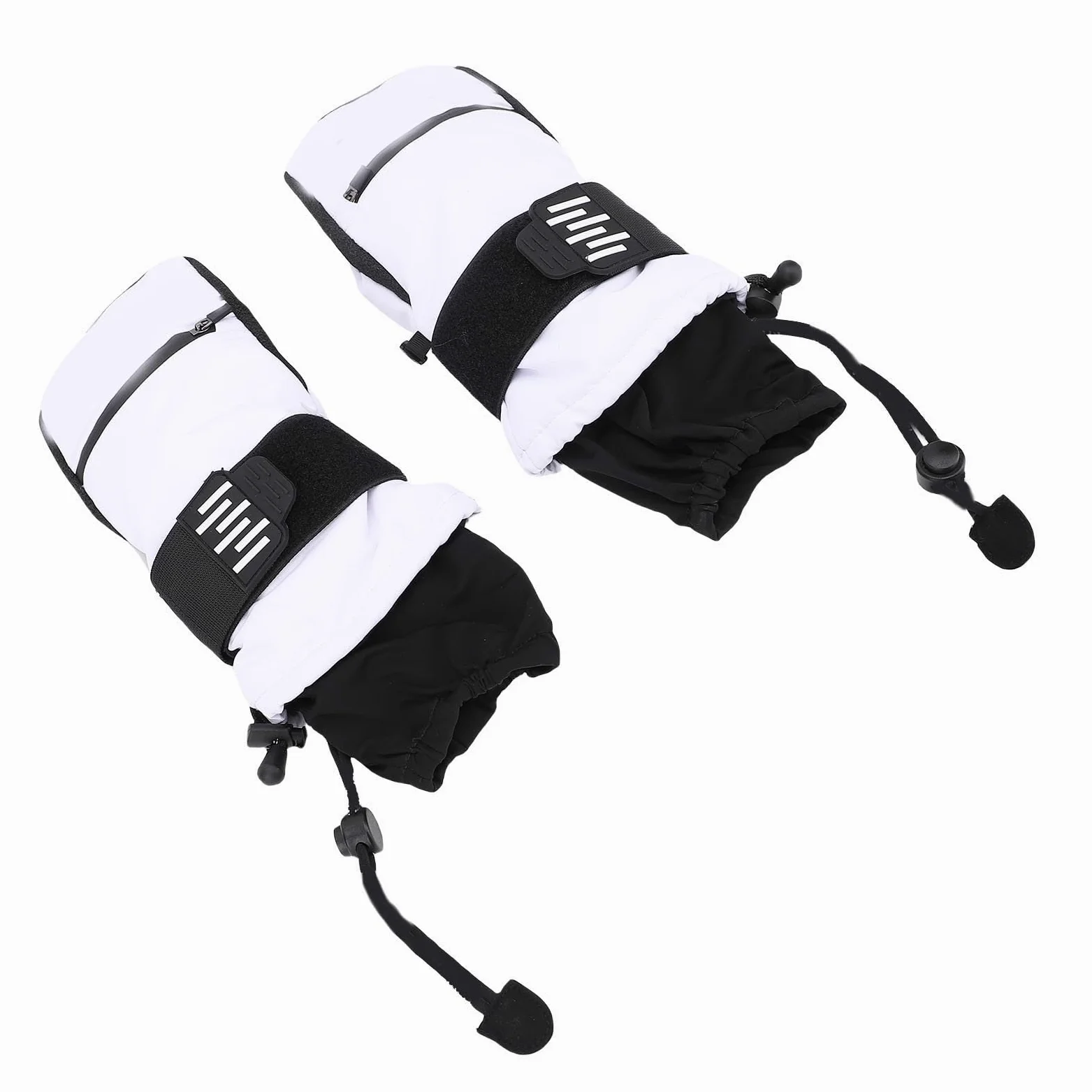 Emoshayoga Manoplas de Snowboard con Diseño Interior Resistente Al Agua de 5 Dedos para Ciclismo, Senderismo y Montañismo, Juego de 2 Pares
