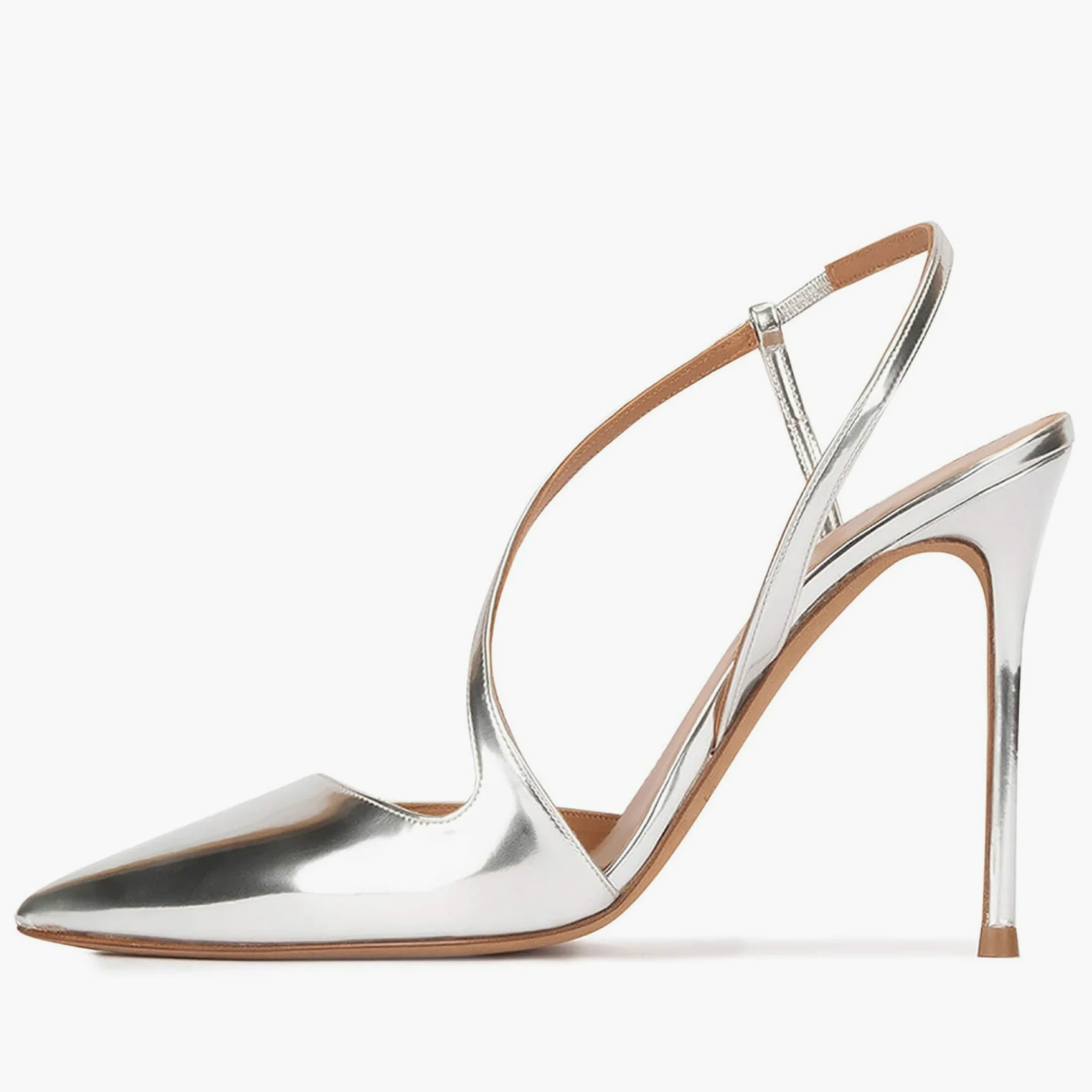 Sandalias de tacón Alto con Tiras para Mujer Vestido de Fiesta Sexy con Punta en Punta Sandalias de tacón de Aguja Color sólido Simple Puntera Cerrada Zapatos Boda para Noche