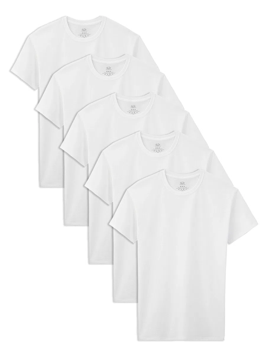 Fruit of the Loom Cotton White T Shirt Ropa interior Niños