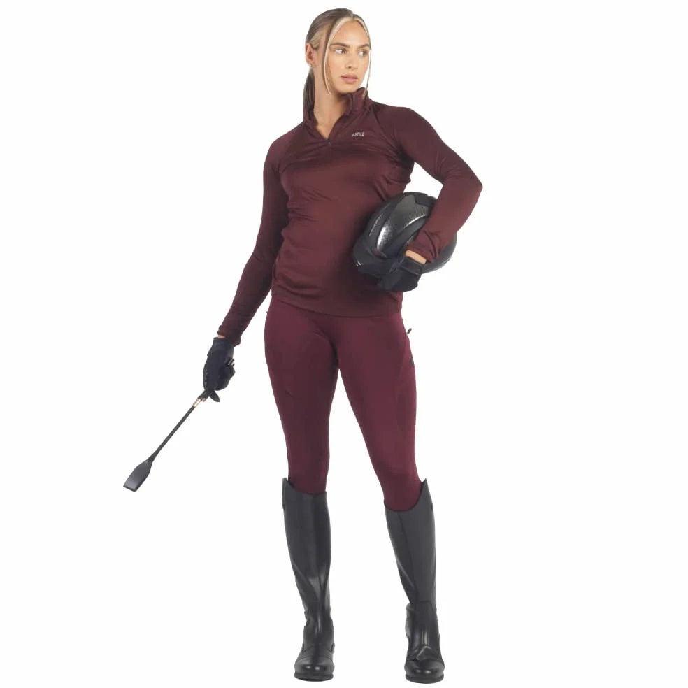 Horse Riding Leggings/Tights Women Matt Silicone Grip with Phone Pockets Premium Tights Equestrian Breeches