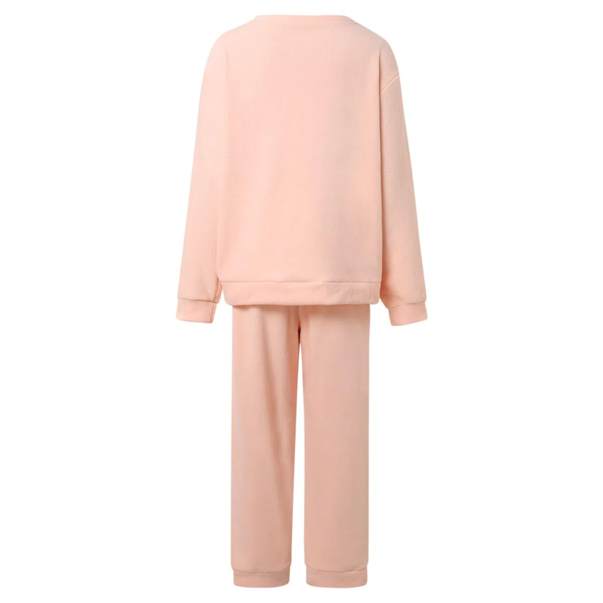 Pijama de invierno para mujer, de forro polar, cálido y acogedor, pijama mullido, conjuntos térmicos, ropa de dormir cálida, manga larga, pantalones de pijama de peluche, traje de ocio suave