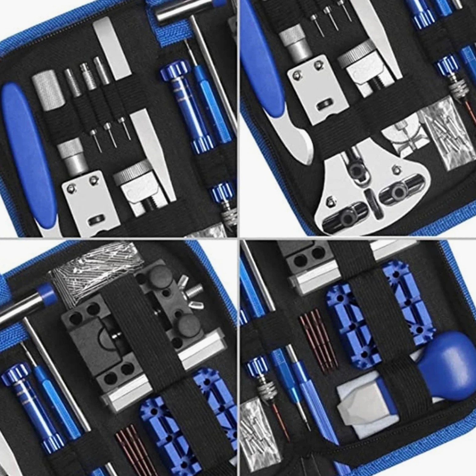 Herramienta de reloj Herramienta de reparación de relojes Reemplazo de batería de reloj Kit de reparación de abridor de espalda de reloj Kit de reparación de palanca de resorte Kit de abridor de caja
