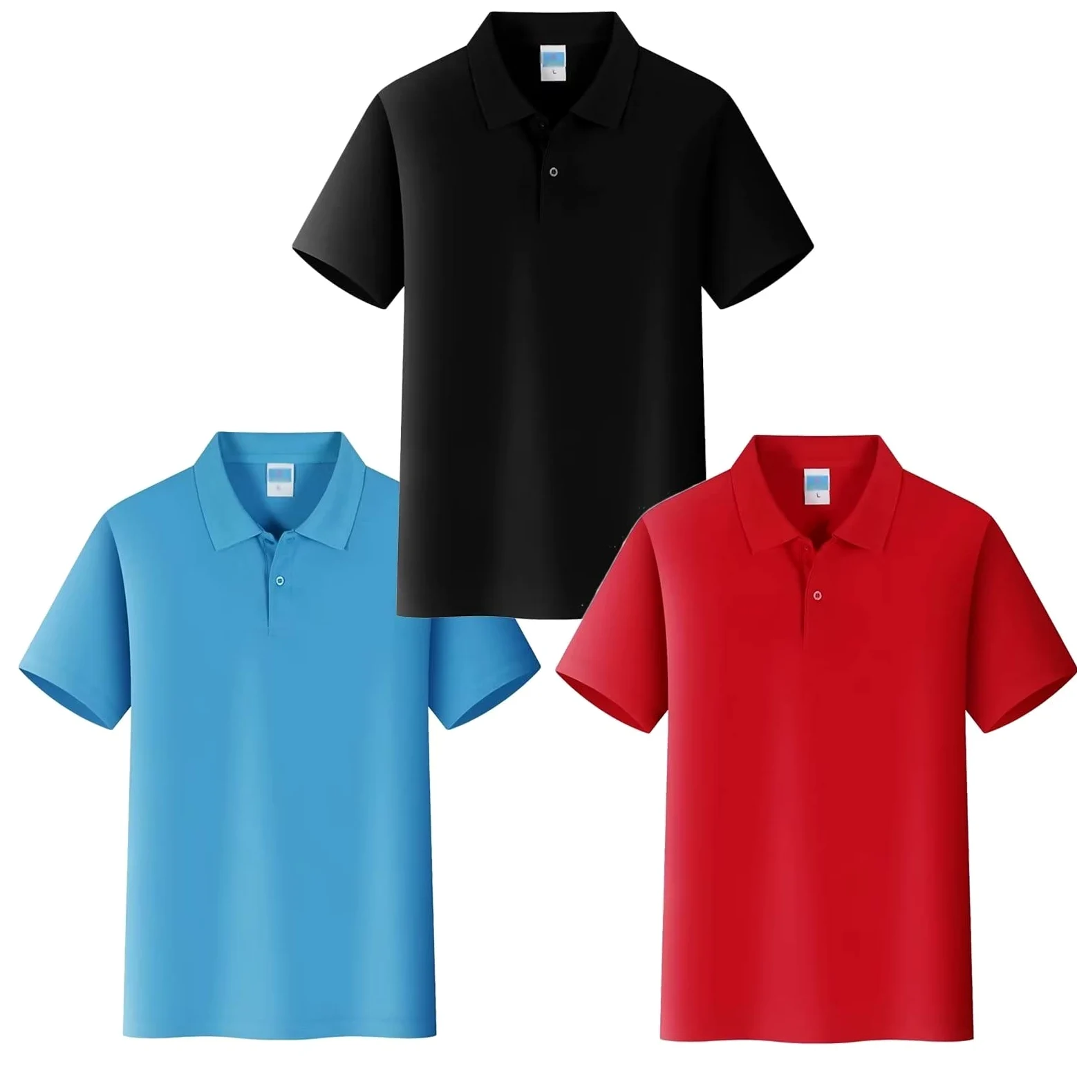 Elegante Polos Manga Corta Hombre Mujer Camisetas Deportivas Tenis Golf Clásico T-Shirt Paquete de 3