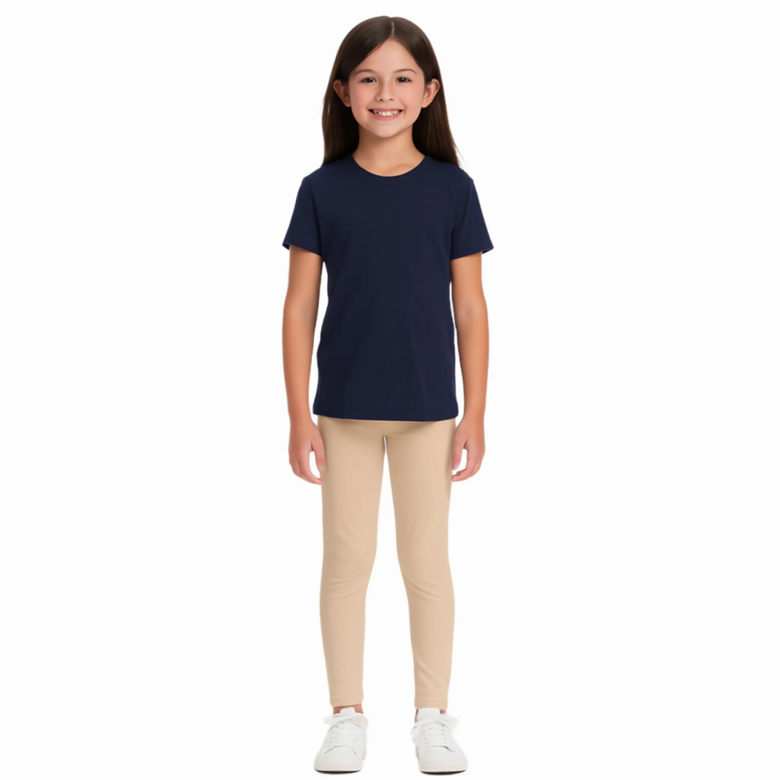 French Toast Basic Solid Leggings Niñas