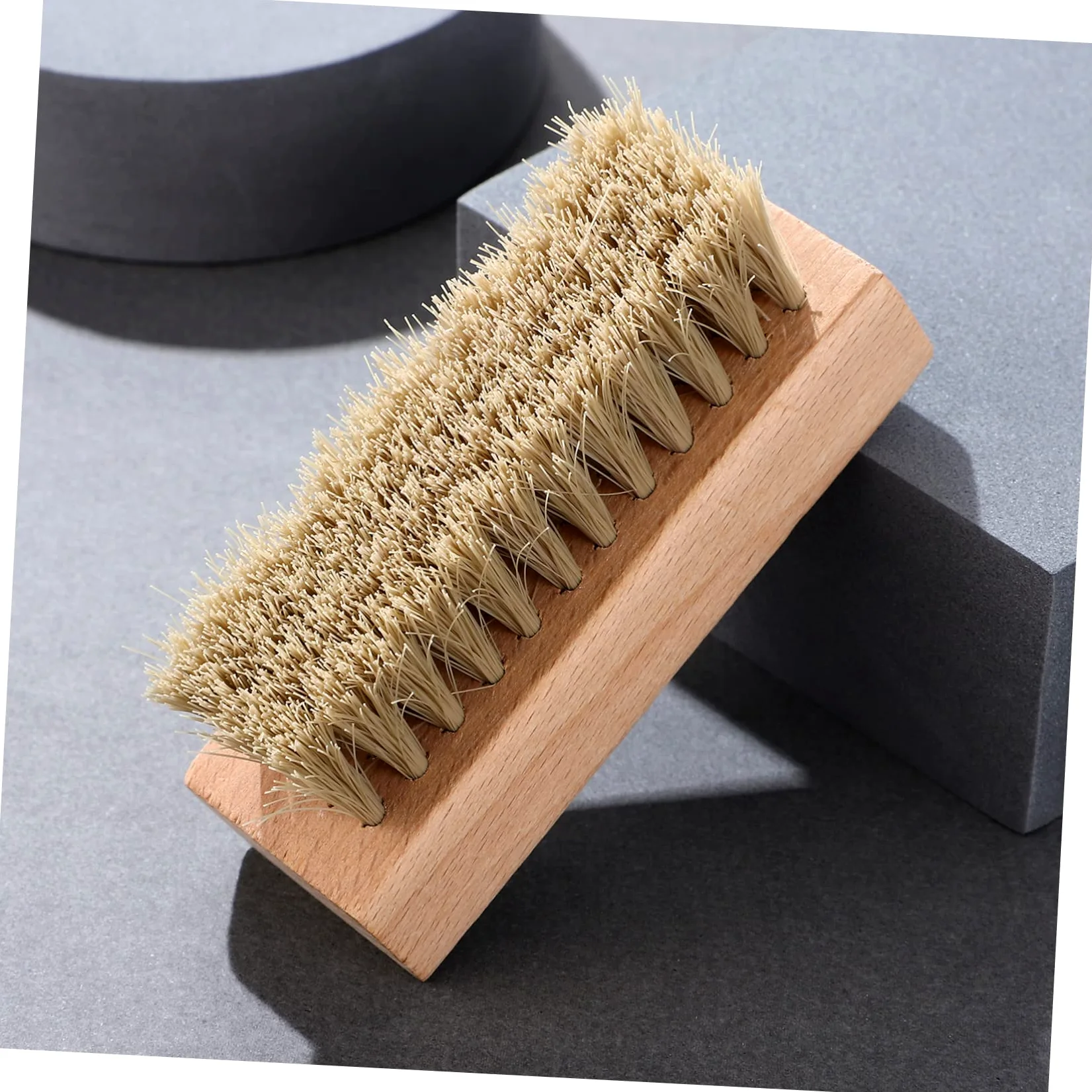 minkissy 10 Piezas Limpiadores de Zapatos de Cuero con Mango de Madera y Cerdas Premium para Limpieza y Pulido de para Casa y Tiendas de Calzado