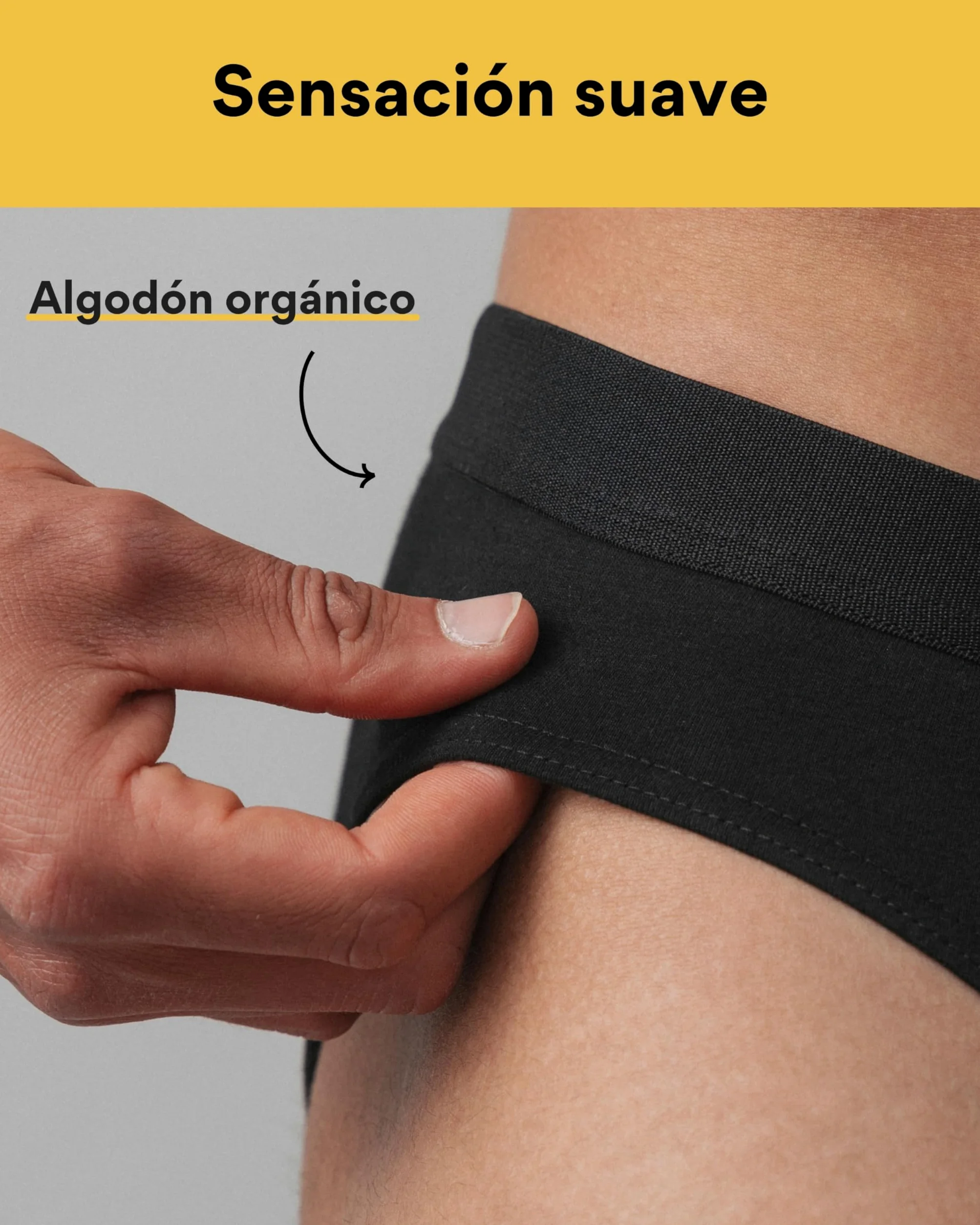 Snocks Pack de 6 Calzoncillos Slips Hombre Algodón Orgánico - Slip Hombre Tallas S-4XL Calzoncillos Hombre Slip sin Etiqueta Molesta Slips Hombre