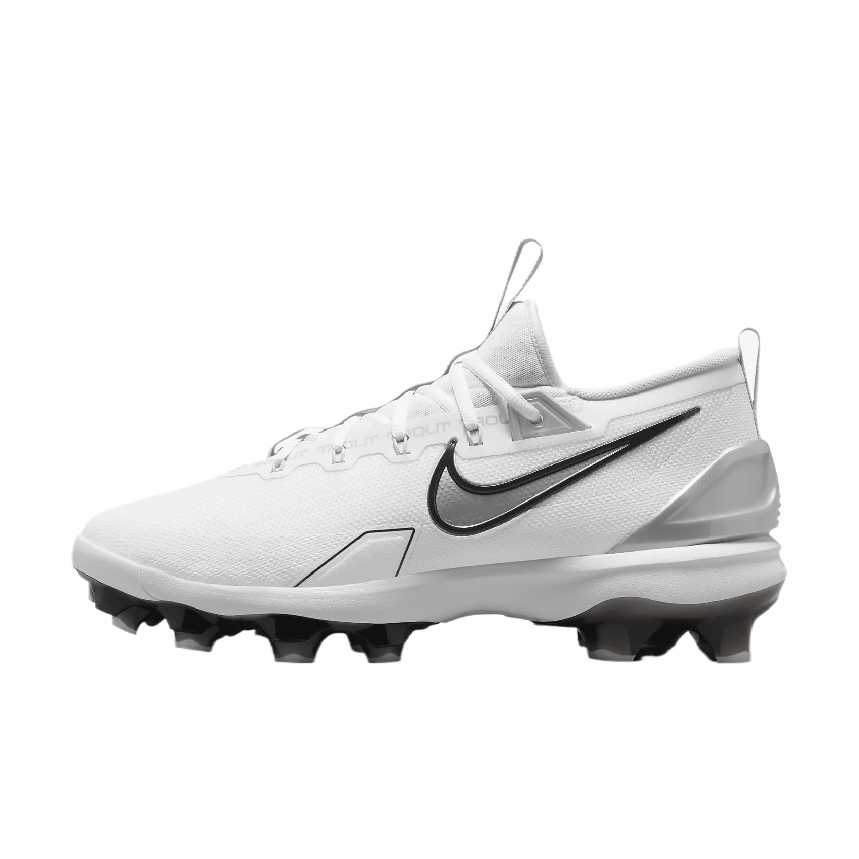 Nike Force Trout 9 Elite MCS Tacos de béisbol (FZ8643-100, Summit White/Hemp/Black/Royal Pulse)