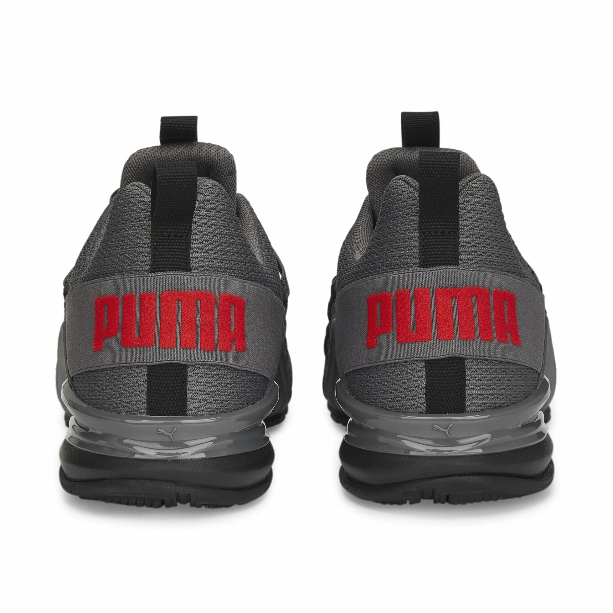 PUMA Zapatillas de Running Hombre Axelion Refresh 41, Black Cool Dark Gray Red