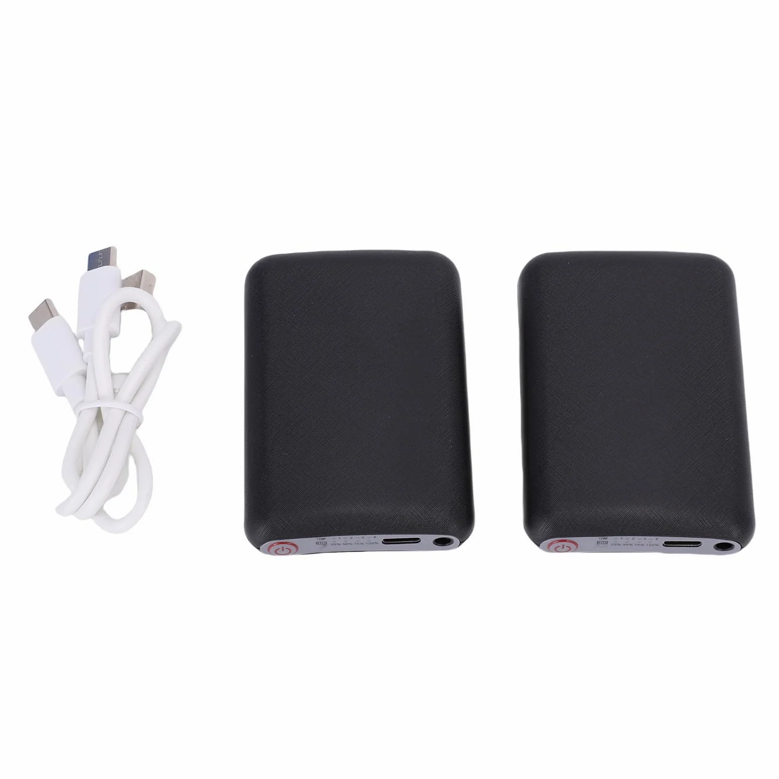 GOWENIC Calcetines Térmicos Eléctricos Control Inteligente De Temperatura Calefacción De Doble Cara Ajuste Cómodo para Hombres Mujeres Calcetines con Batería Térmicos Cálidos De Invierno 1 Par Negro