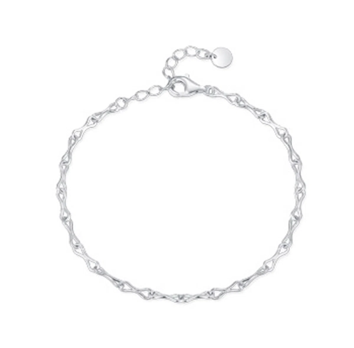 Pulsera para boda, símbolo de infinito, PT950 y oro blanco de 9 K, 14 y 18 quilates