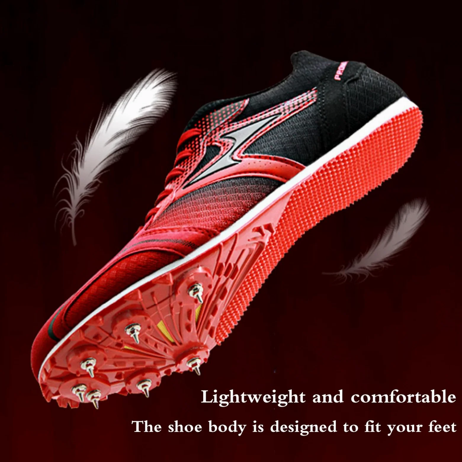 Mujer Zapatillas De Clavos,Zapatillas De Atletismo Clavos,Pista Y Campo,Zapatillas Correr Clavos,No Es FáCil Caeradecuado para Carreras De Larga Distancia,Vallas,Entrenamiento Escolar