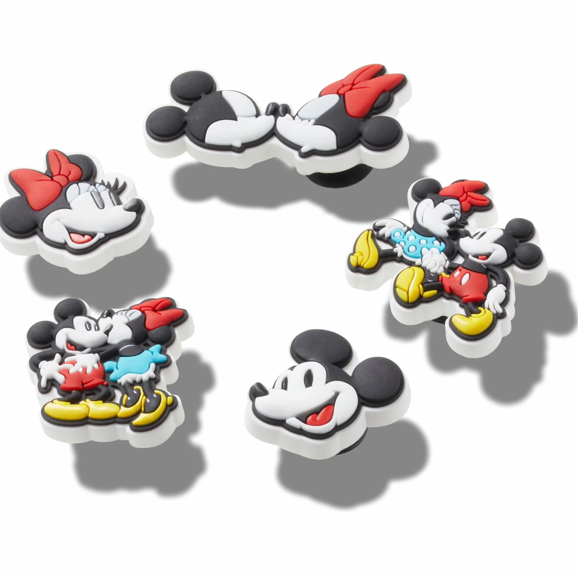 Crocs 5 dijes Minnie Mickey para zapatos, multicolor, talla única