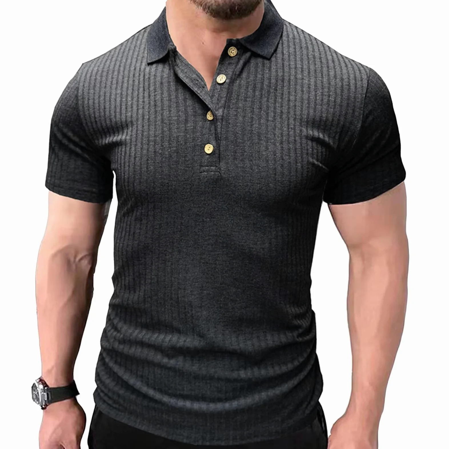 Poloshirt Hombre Manga Corta Polos Transpirables Camisa Hombre Polo Deportivo Outdoor Golf Shirts Casual Verano