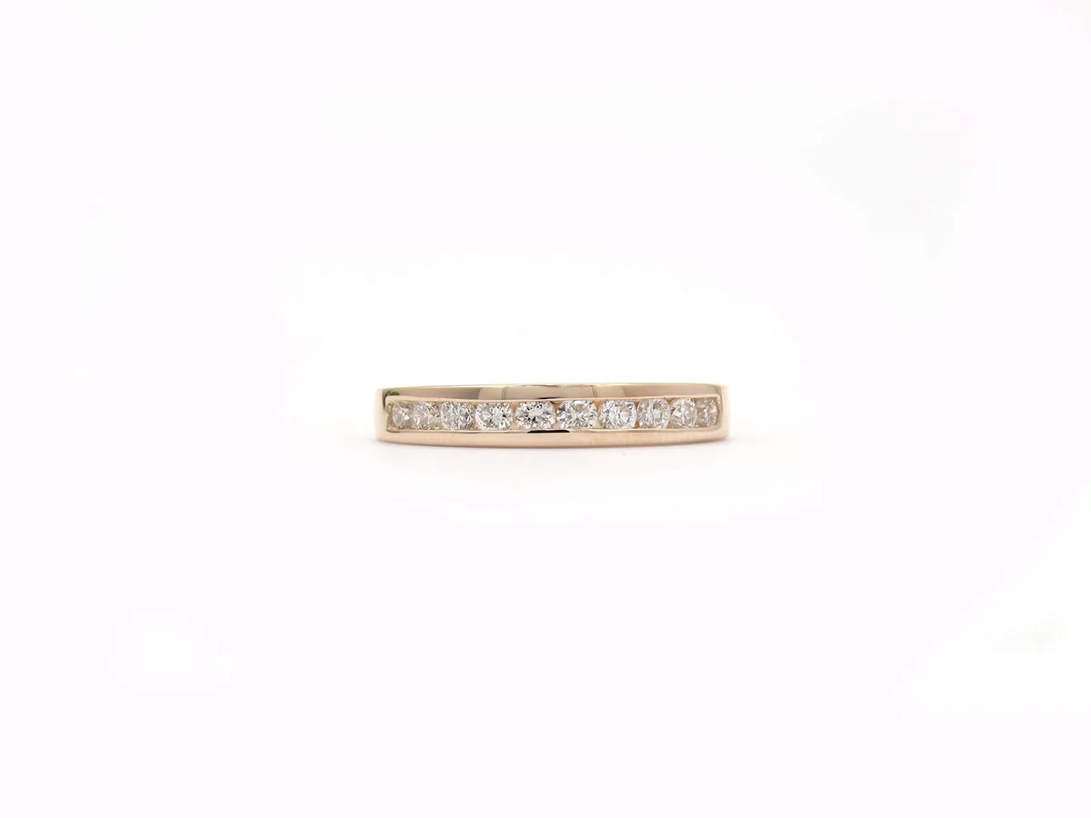 DazzlingRock Collection 10 quilates oro rosa redonda H-I Diamante cultivado en laboratorio
