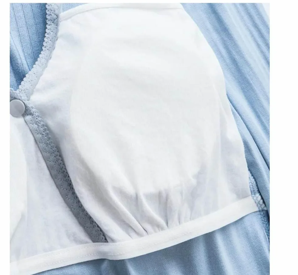 Camisón para Mujer - Verano Mujer Cuello Pico Manga Corta Vestido Algodón Vestidos De Moda Pijama Ropa De Casa Camisón De Verano