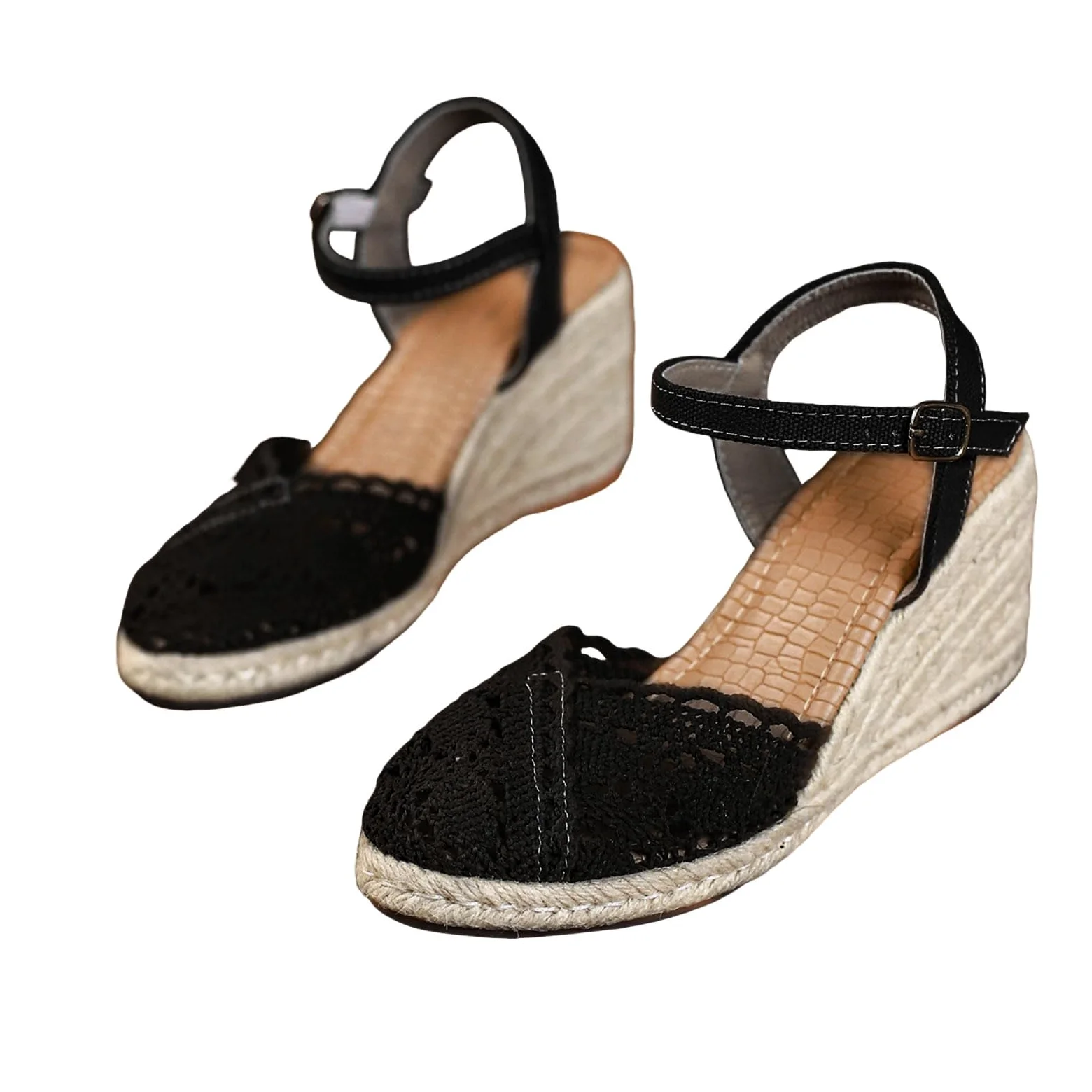 Sandalias Cós Para Mujer Sandalias Para Mujer Mules De Cuero Cós De Verano Modernas Con Cuña Y Pantuflaspremium Sandaliasde Verano Con Anti Transpirables Estilo Bohemio Punta Abierta Y Tacón Bloque