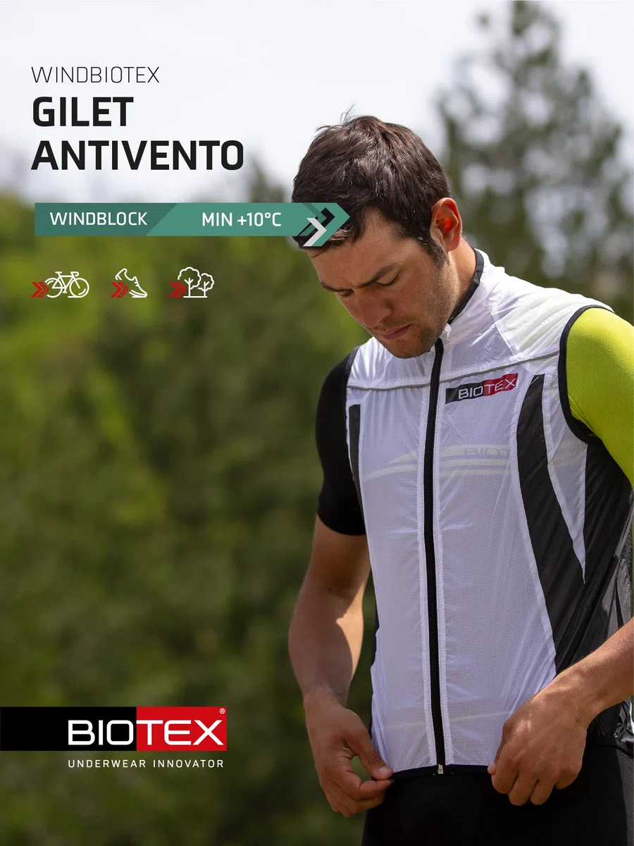 BIOTEX Gilet Antivento Chaleco Unisex adulto (Pack de 1)