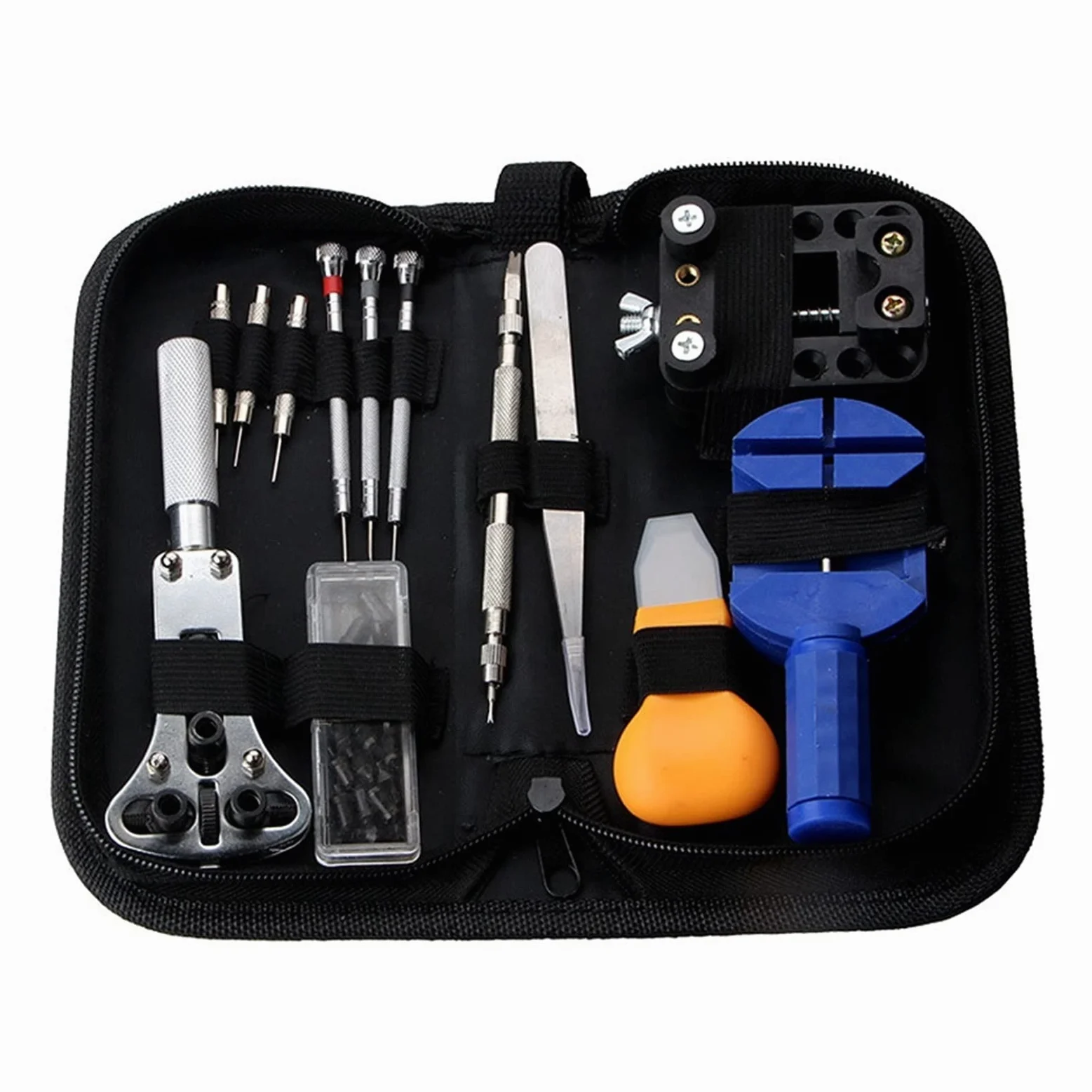 Kit de herramientas de reparación de relojes profesional Herramientas de reloj que incluyen barras de resorte de prensa de reloj, kit de herramientas de reparación de relojes
