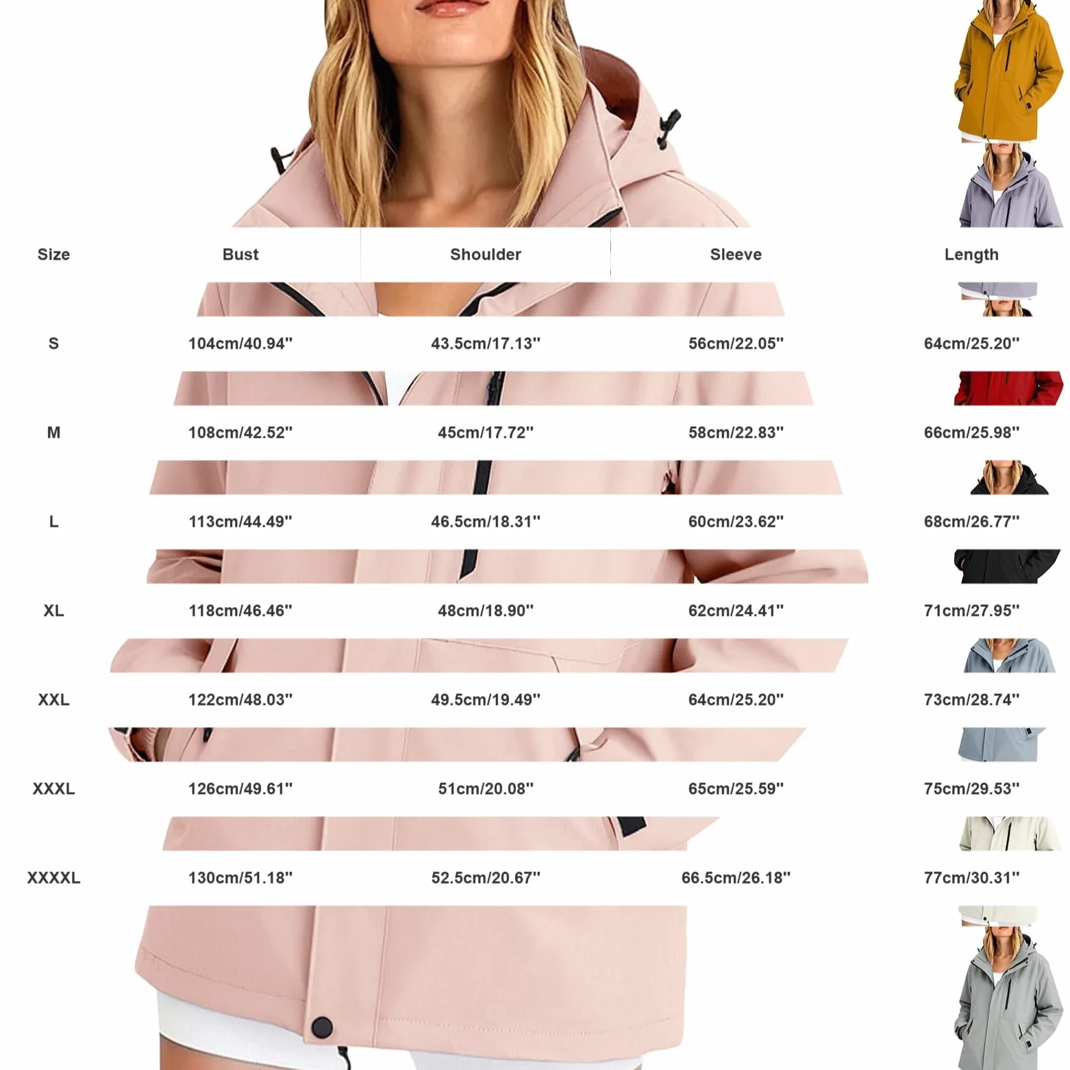 Generisch Chaqueta de ciclismo para mujer, resistente al viento, ligera, con capucha, impermeable, transpirable, chaqueta funcional con cortavientos extraíble para senderismo, correr, deportes