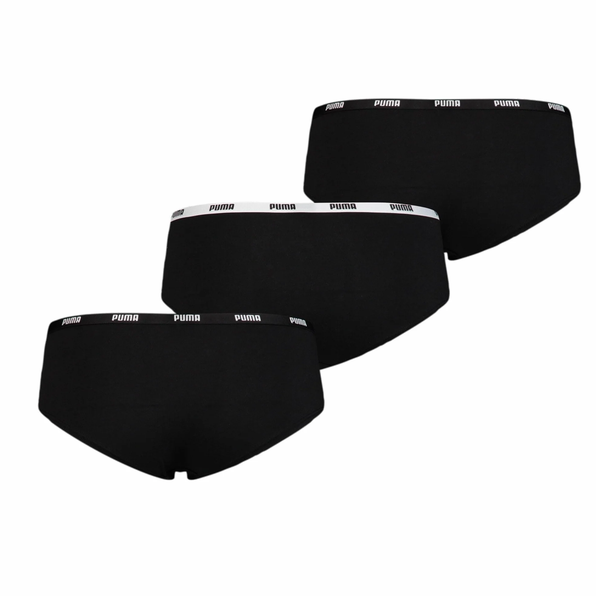 PUMA Hipster Mutandine para Mujer, Negro, XL (Pack de 3)