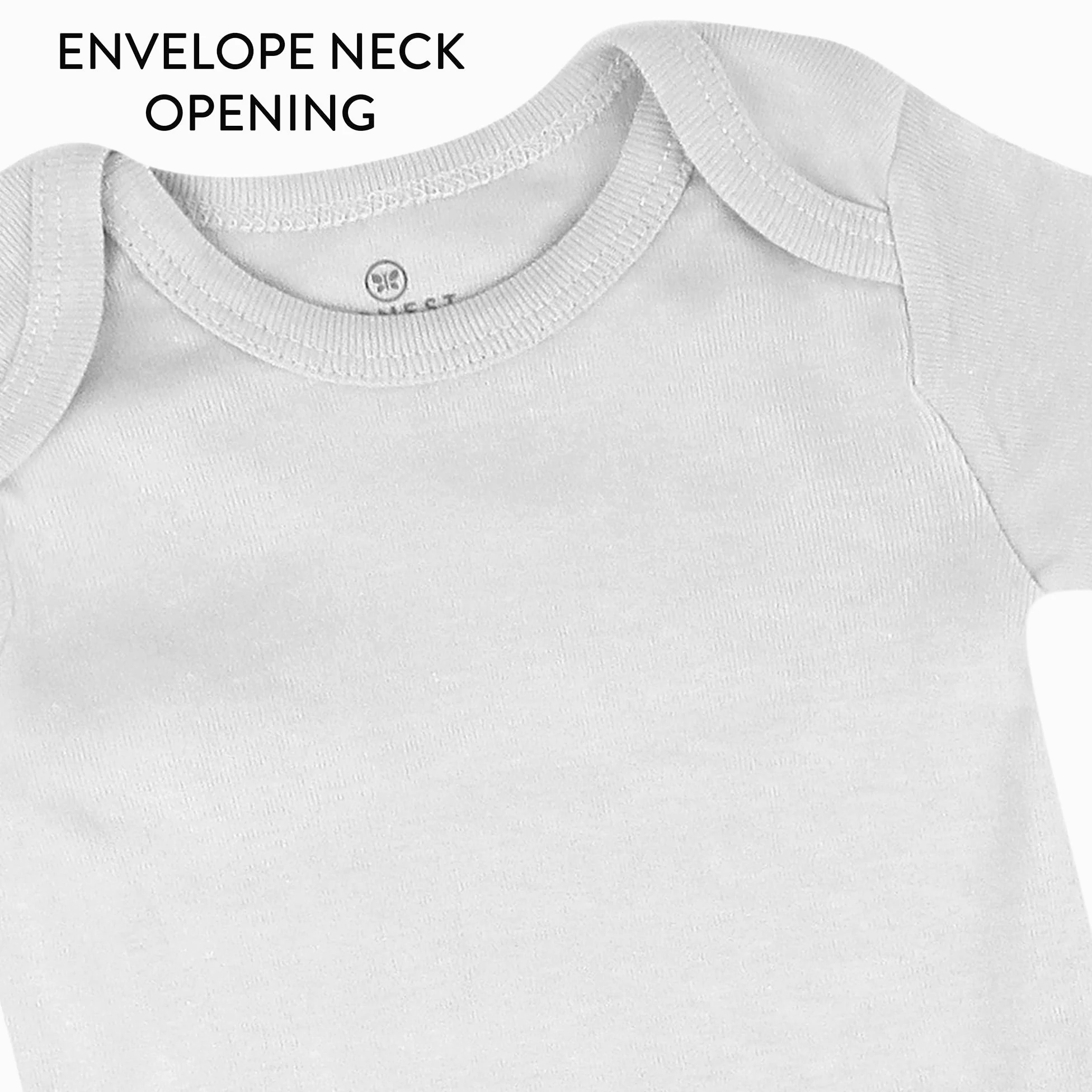 HonestBaby Body para bebé de manga larga, 100% algodón orgánico, unisex, paquete de 5 unidades