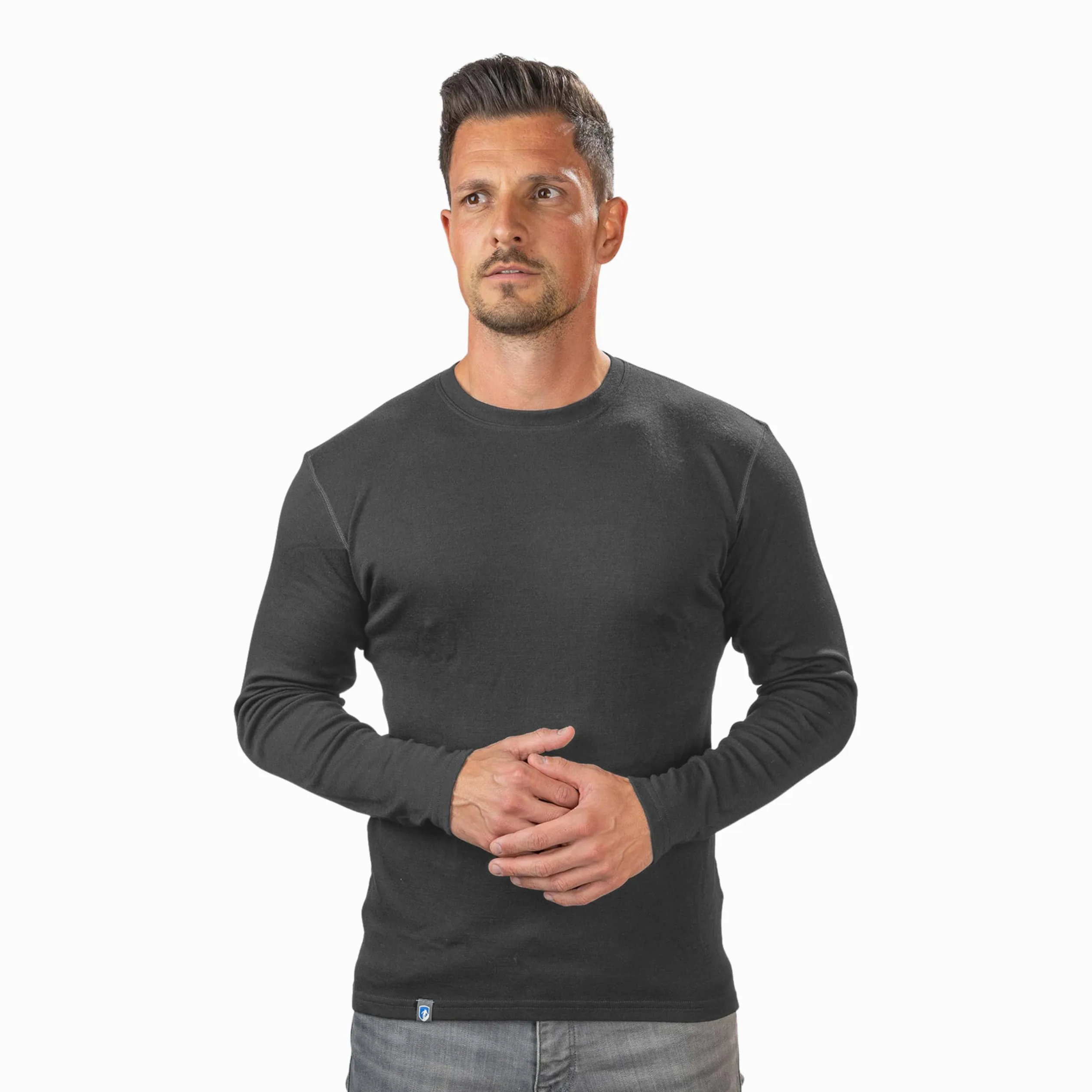 ALPIN LOACKER Camiseta de Manga Larga, 100% Lana de Merino - Suave y Secado Rápido - termorreguladora para Cotidiano, Deportivas, Senderismo Escalada Trekking, Cámping y Esquí - Hombre Mujer Niños