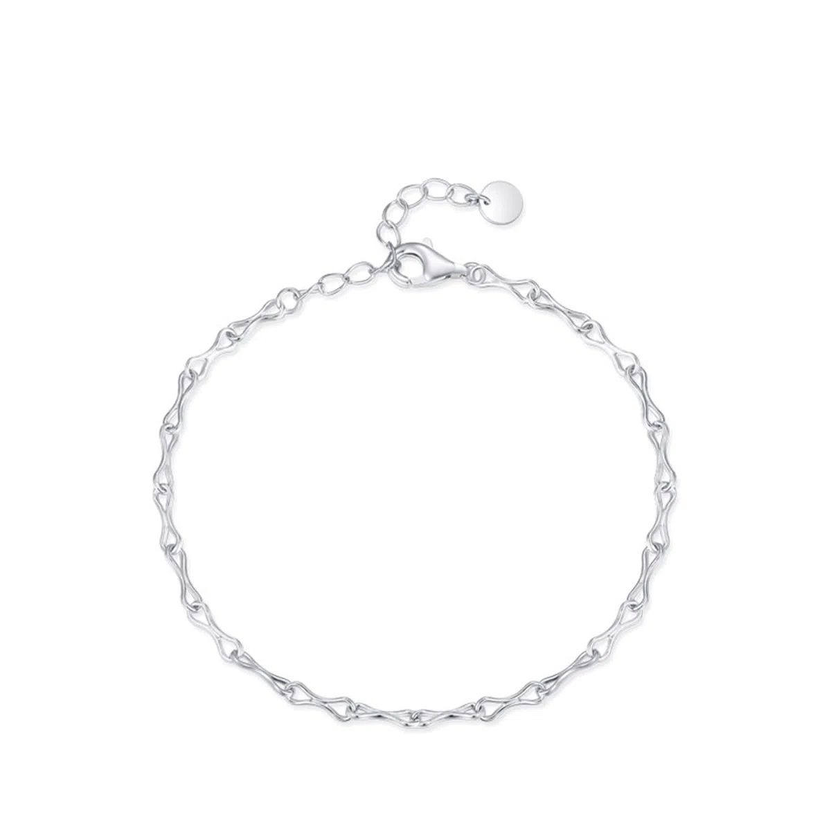 Pulsera de boda, pulsera para mujer, símbolo del infinito, plata Pt950 y oro blanco, conjuntos de joyas para mujer