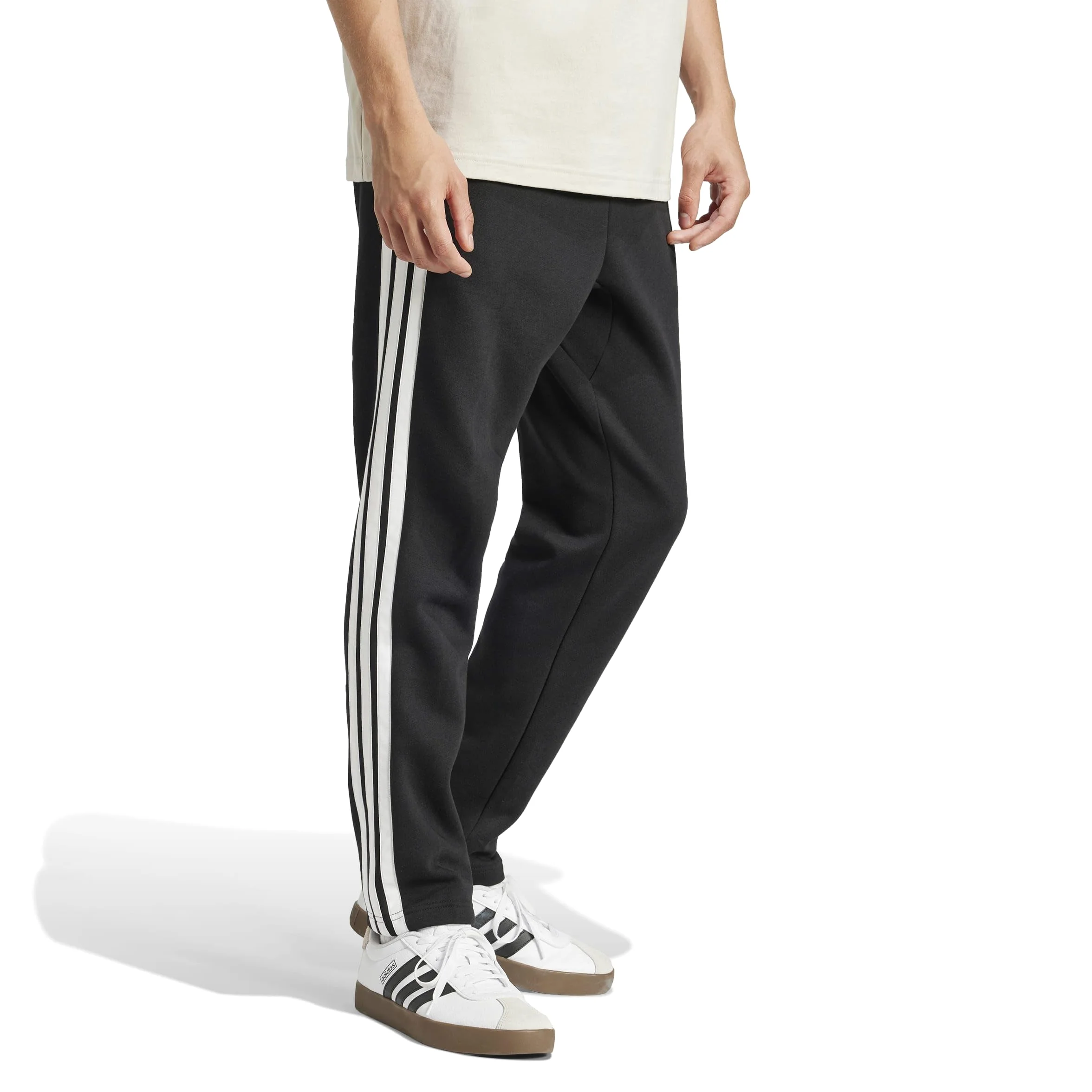 adidas Essentials 3-Stripes Fleece Open Hem Pants - Pantalones Hombre