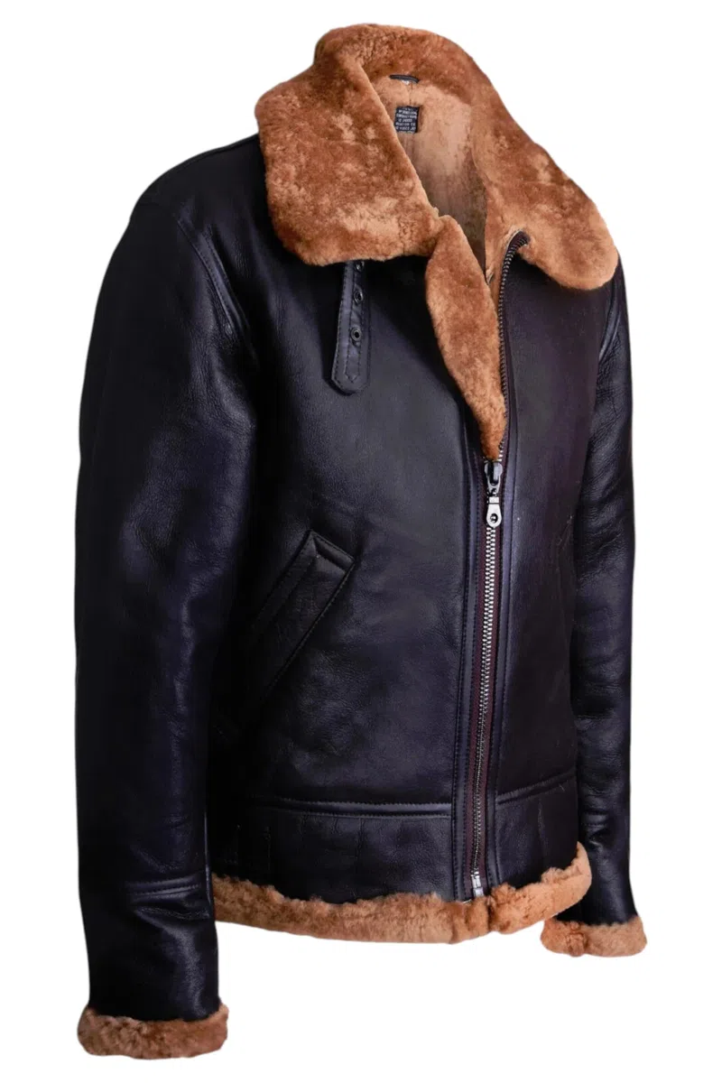 Infinity Leather Chaqueta de Aviador B3 de Piel de Oveja Para Hombre: Abrigo de Piloto de Vuelo de Piel de oveja Auténtica, Estilo Aviador Vintage de la Segunda Guerra Mundial.