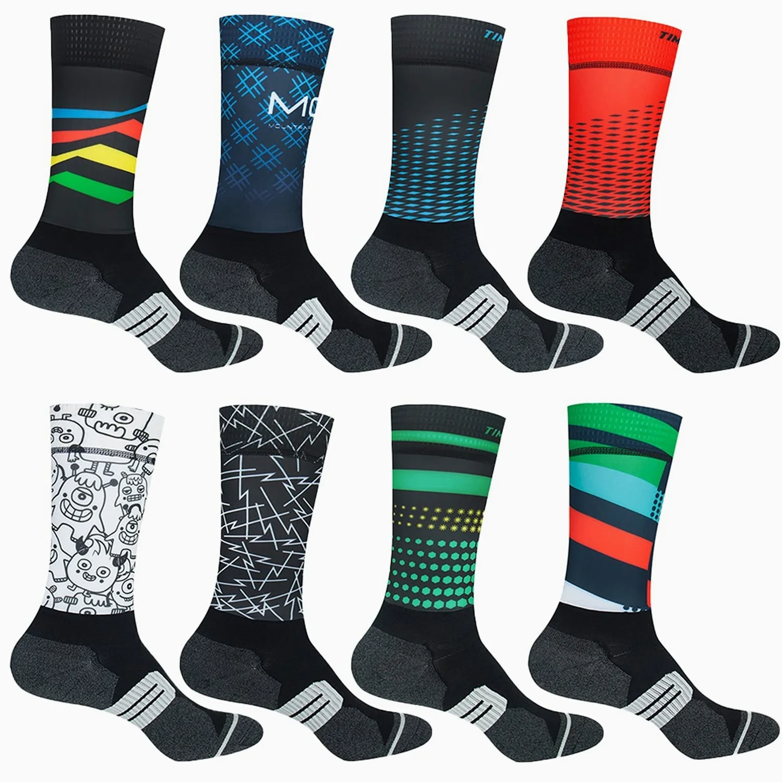 Antideslizante profesional calcetines de bicicleta de bicicleta de compresión de bicicleta calcetines deportivos hombres y mujeres calcetines deportivos calcetines de ciclismo de carreras calcetines d