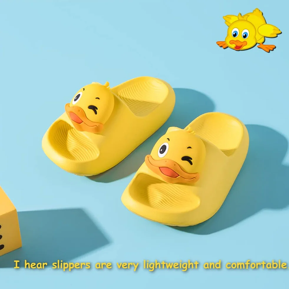 Chanclas de Playa Niña Niño Zapatos de Piscina Sandalias Ligero Antideslizante Pantuflas de Baño Ducha Unisex-niños Amarillo 762 21/22 (Tamaño de la Etiqueta 150mm)