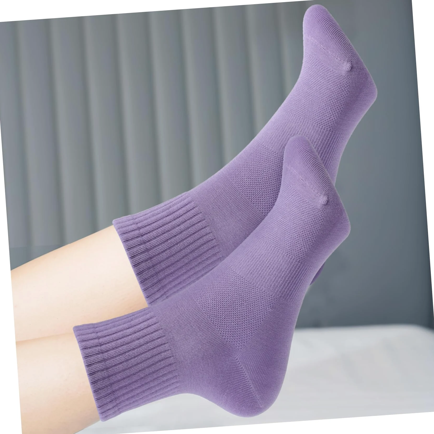 Didiseaon 10 pares Calcetines de Algodón para Mujer de Medias Tobilleras Transpirables de Alta Absorción de Sudor Sujeción Elástica y Fino para Diario y Deporte