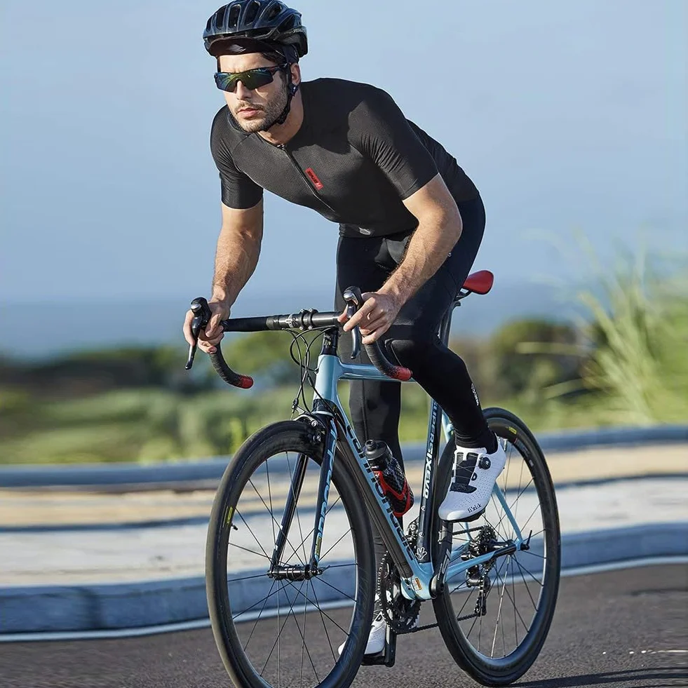 FEIXIANG Maillot Ciclismo Hombre Manga Corta Bicicleta Verano Ciclistas Cycling