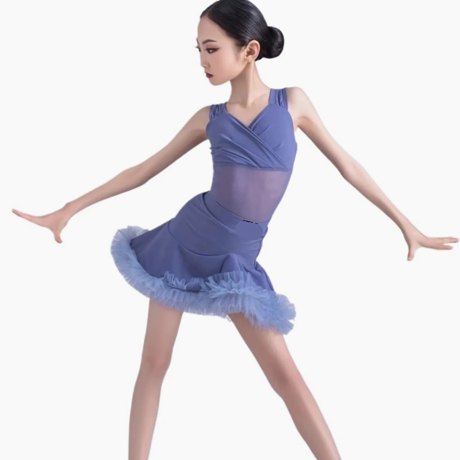 Reglamento de competición rendimiento traje entrenamiento baile latino for niñas Vestido Ropa adecuada para patinaje latino y artístico