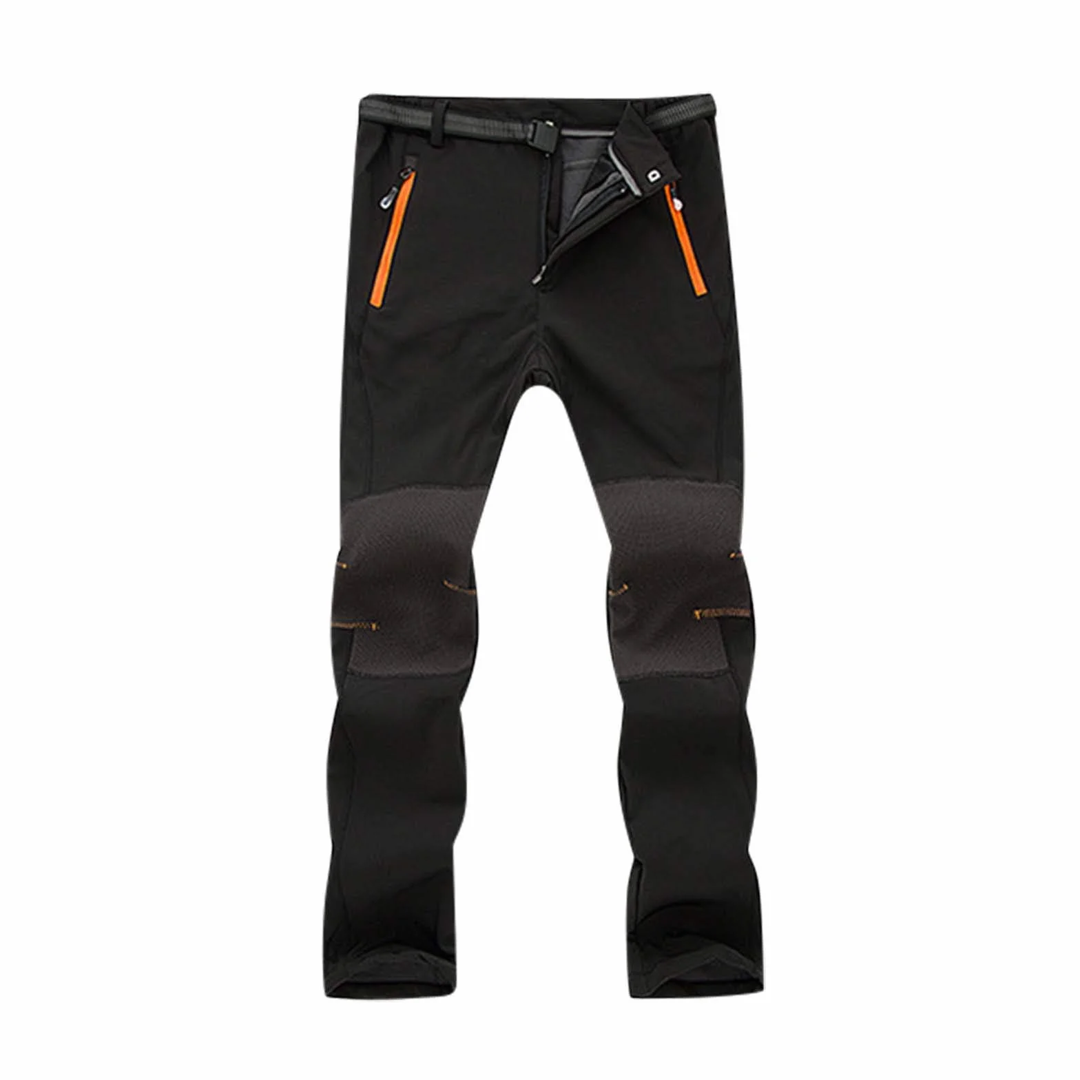 Pantalones de esquí con forro polar para hombre, impermeables, transpirables, resistentes al desgaste, pantalones de invierno softshell, pantalones de escalada al aire libre, monos de nieve sólidos