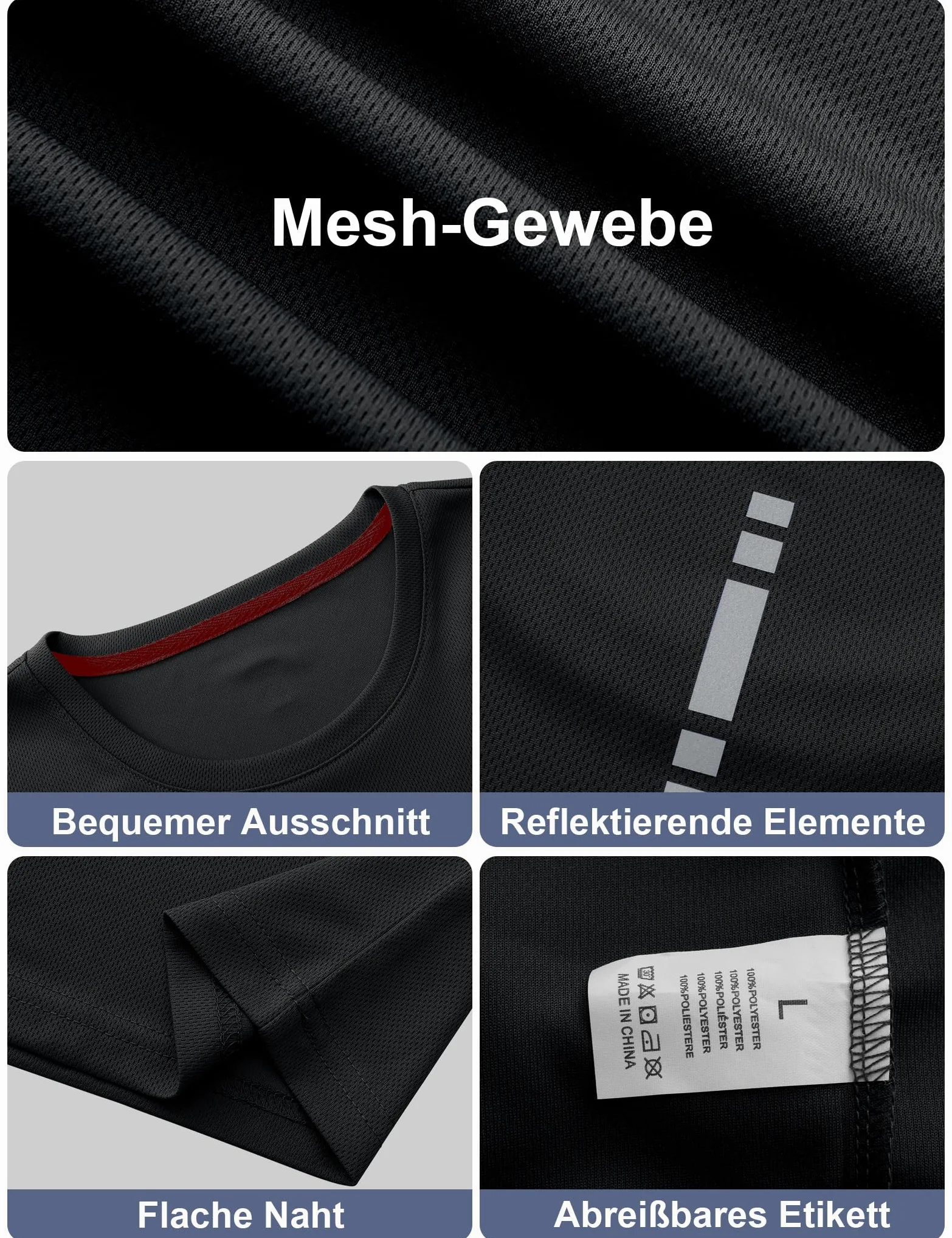Camiseta Deporte Hombre, Pack de 3 Camisetas Manga Corta Hombre, Transpirable Deportiva Running Gimnasio Camiseta Gym Hombre