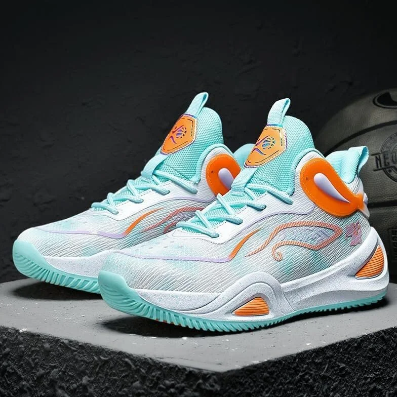 Genérico Zapatos de Baloncesto for Hombre Malla Transpirable Casual Moda al Aire Libre Juvenil Corriendo Botas Deportivas Zapatos para Caminar