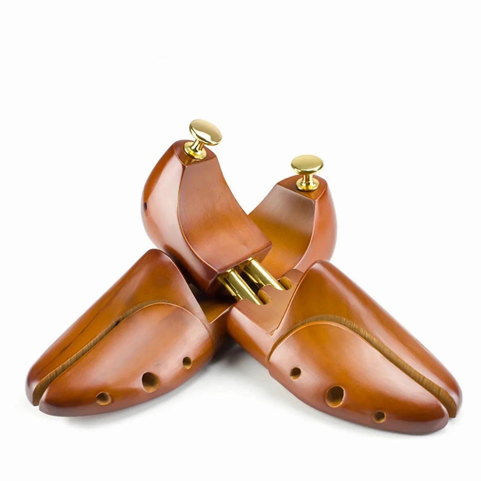 Expansor Zapatos 1 par de zapateros Madera | Soporte for zapatos de madera maciza for el cuidado diario(EU(45-46))