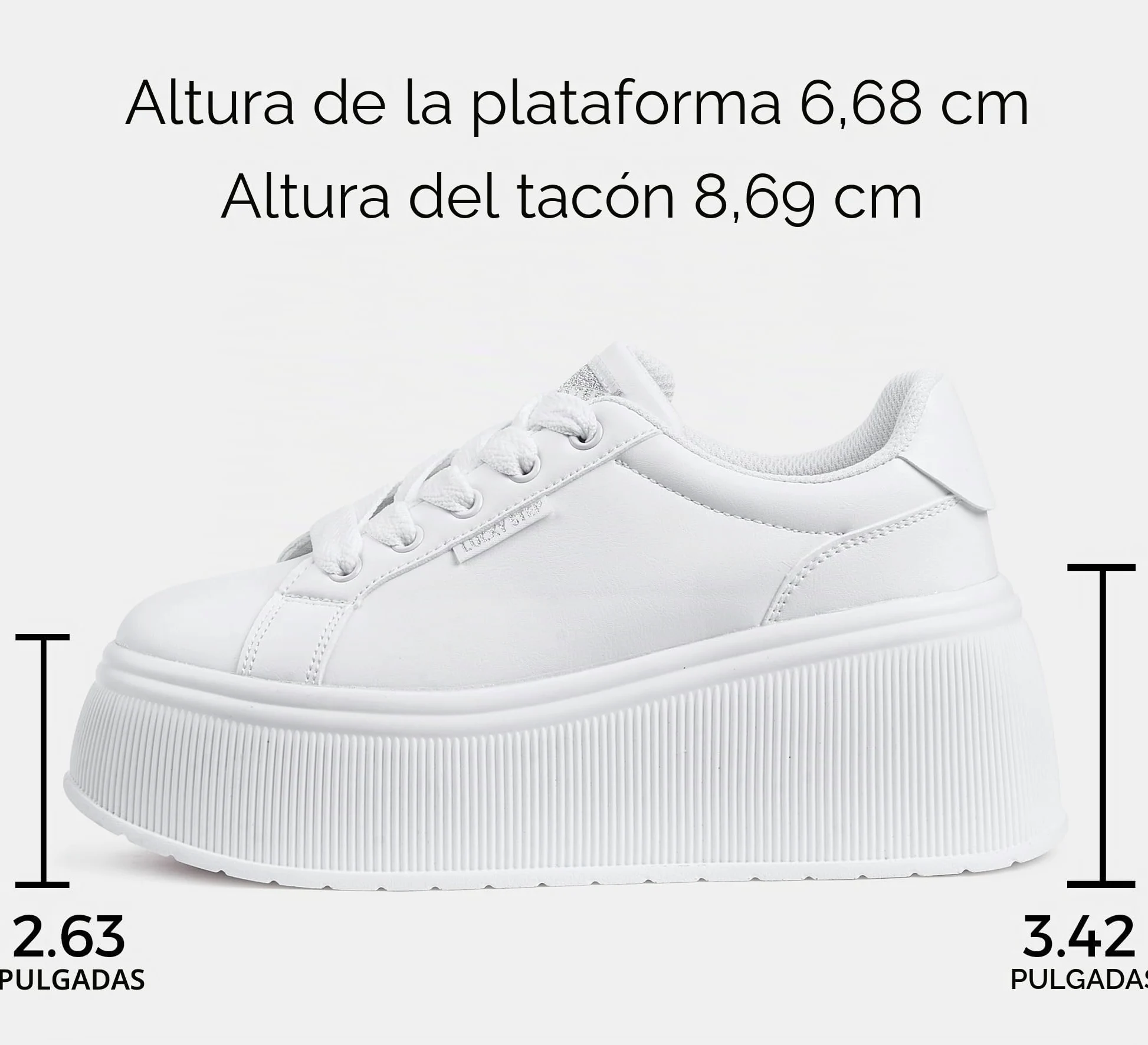 LUCKY STEP Zapatillas de Moda para Mujer con Plataforma | Zapatos Clásicos con Cuña de Lona Casual Bajas Retro para Caminar