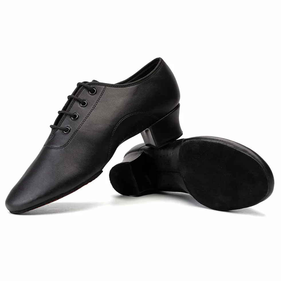 HIPPOSEUS Zapatos de Baile Latino para Niños y Hombres Zapatos de Suela Partida Zapatos de Baile de Salsa Tacón Bajo