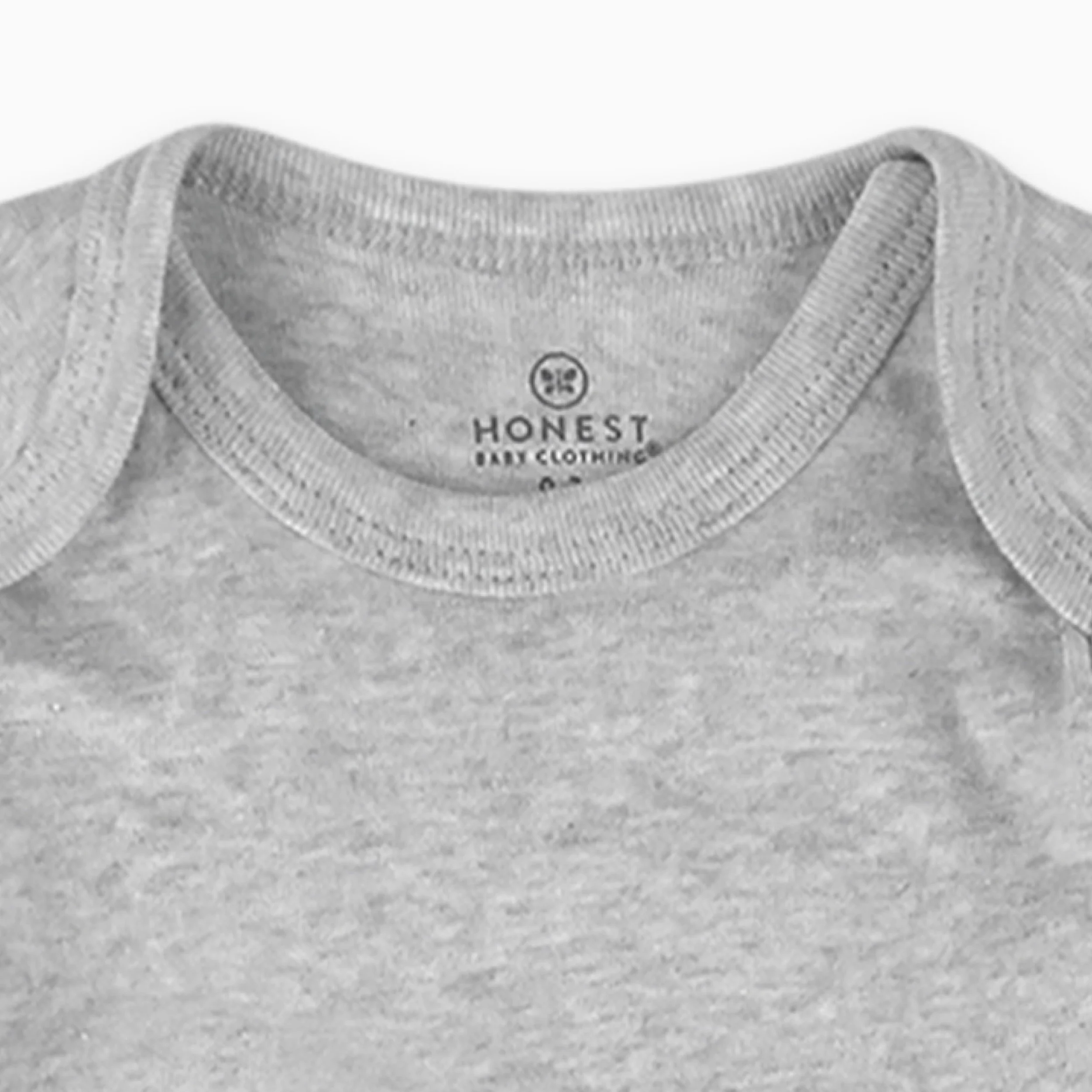 HonestBaby Body para bebé de manga larga, 100% algodón orgánico, unisex, paquete de 5 unidades